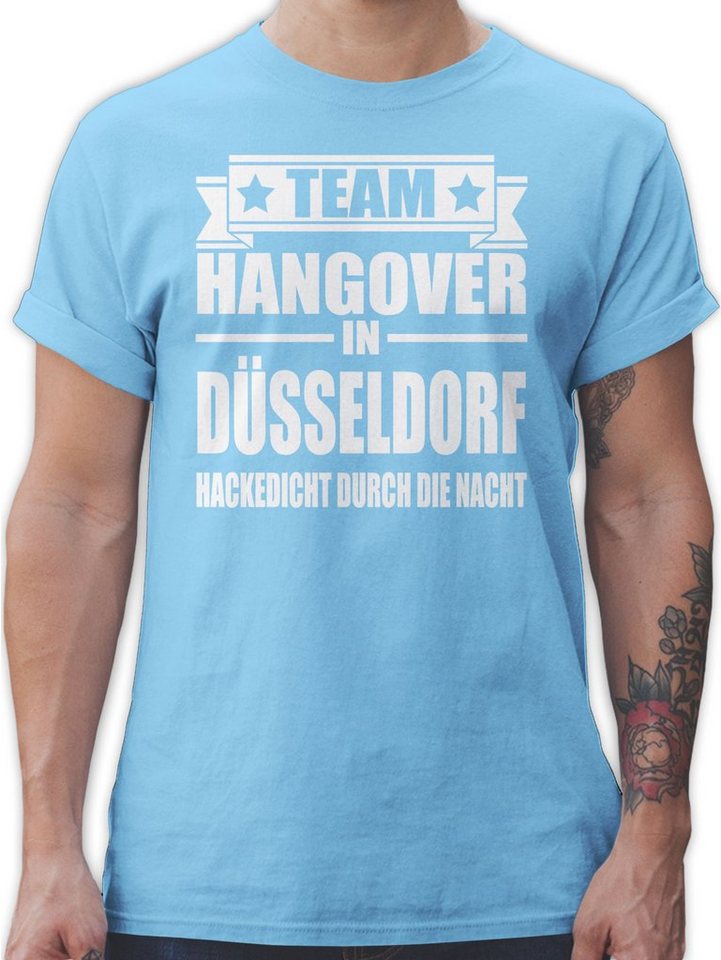 Shirtracer T-Shirt Team Hangover Düsseldorf JGA Männer günstig online kaufen