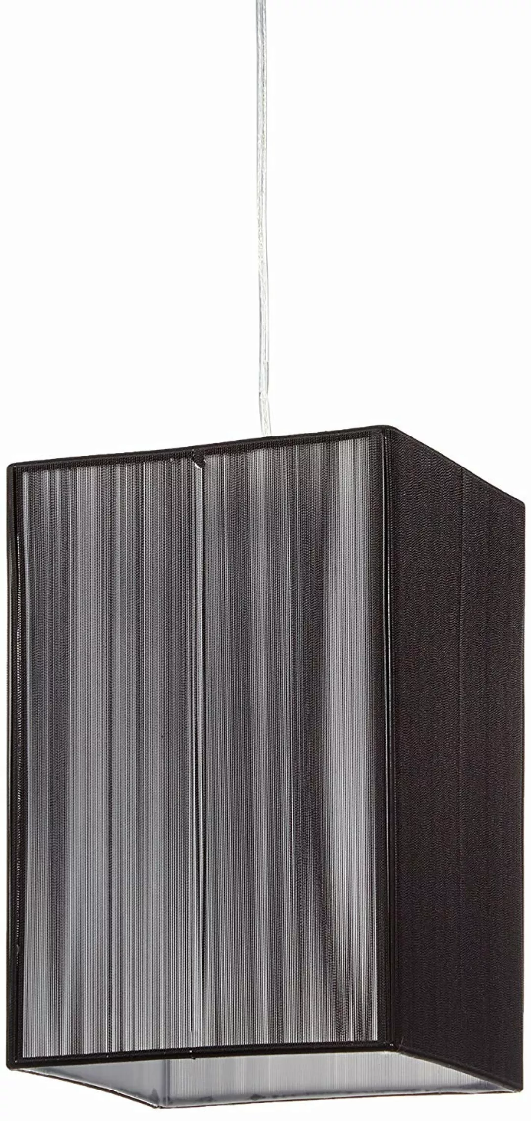 Pendelleuchte Lasson 20 x 20 cm schwarz 1-flammig viereckig günstig online kaufen