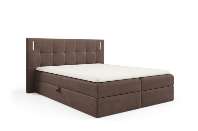 yourhouse24 Boxspringbett Chesterfield mit 2 Bettkästen, Doppelbett mit Bon günstig online kaufen