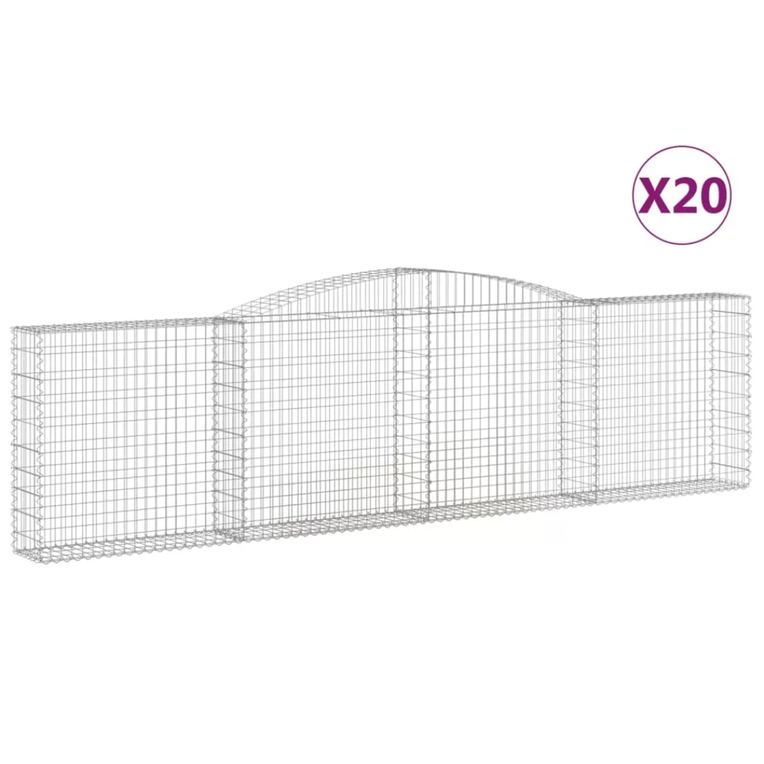 Vidaxl Gabionen Mit Hochbogen 20stk. 400x30x100/120cm Verzinktes Eisen günstig online kaufen