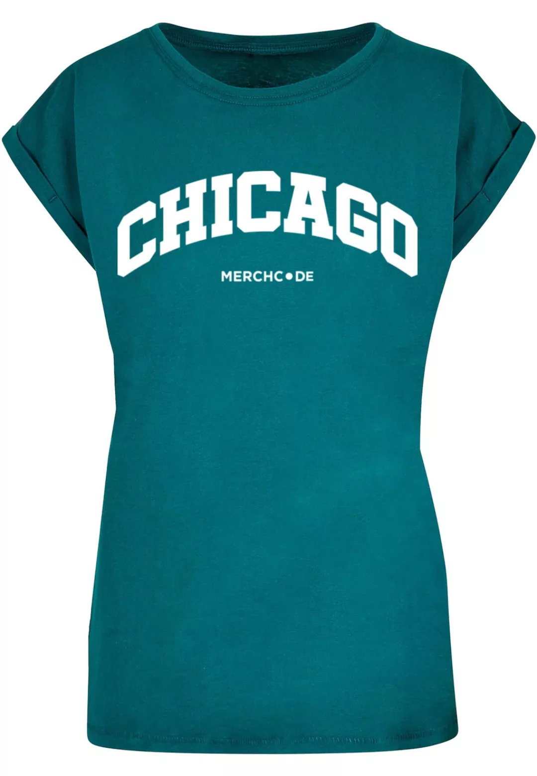 Merchcode T-Shirt "Merchcode Damen Ladies Chicago Wording - T-Shirt" günstig online kaufen