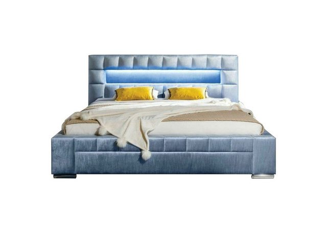 JVmoebel Bett, Bett inkl LED Beleuchtung Schlafzimmer Design Möbel Modern B günstig online kaufen