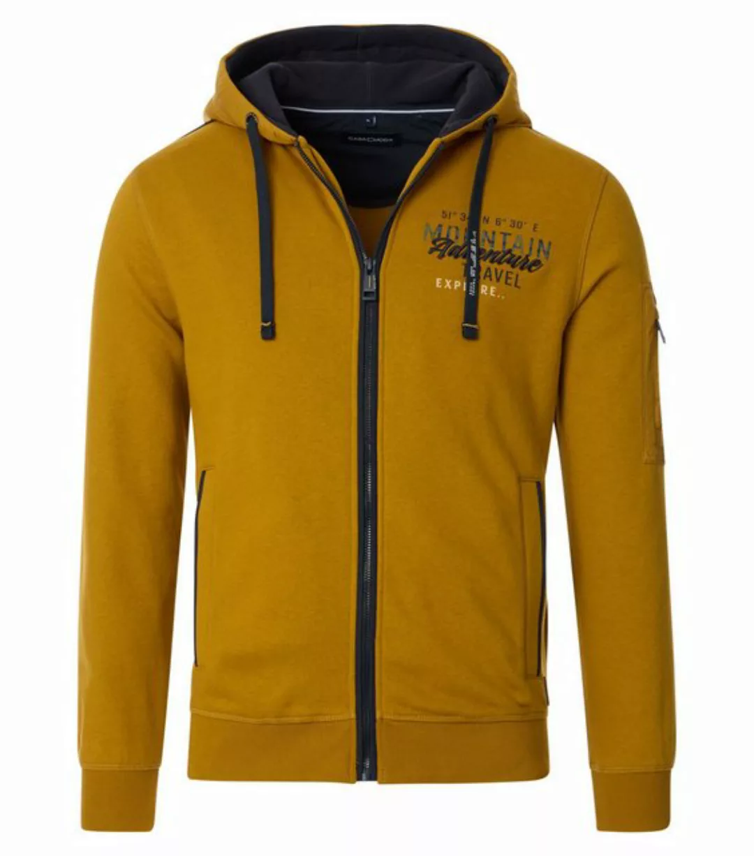 CASAMODA Sweatjacke - Sweatjacke mit Print - Zip-Hoodie - günstig online kaufen