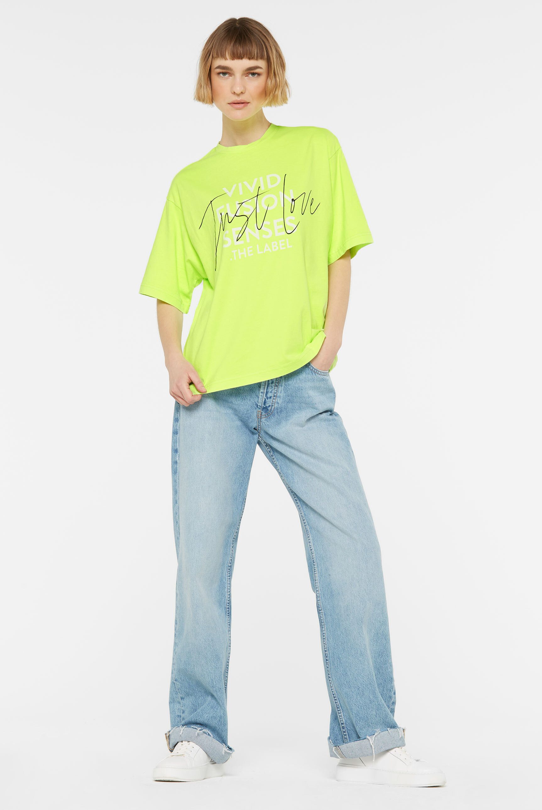 SENSES.THE LABEL Rundhalsshirt, aus Baumwolle günstig online kaufen