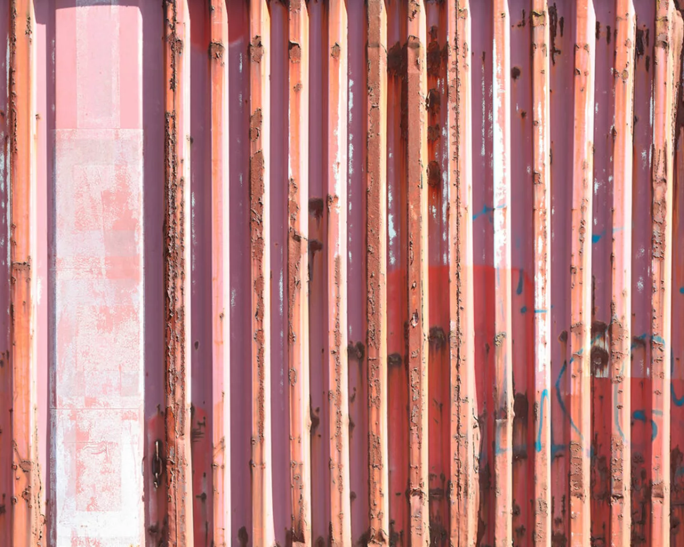 Fototapete "Container rot" 4,00x2,50 m / Glattvlies Brillant günstig online kaufen