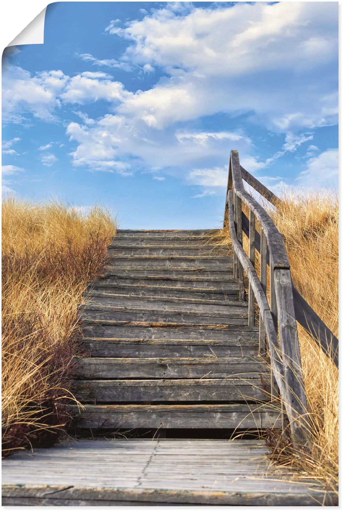 Artland Wandbild »Treppe Bohlenweg Insel Amrum«, Küstenbilder, (1 St.), als günstig online kaufen