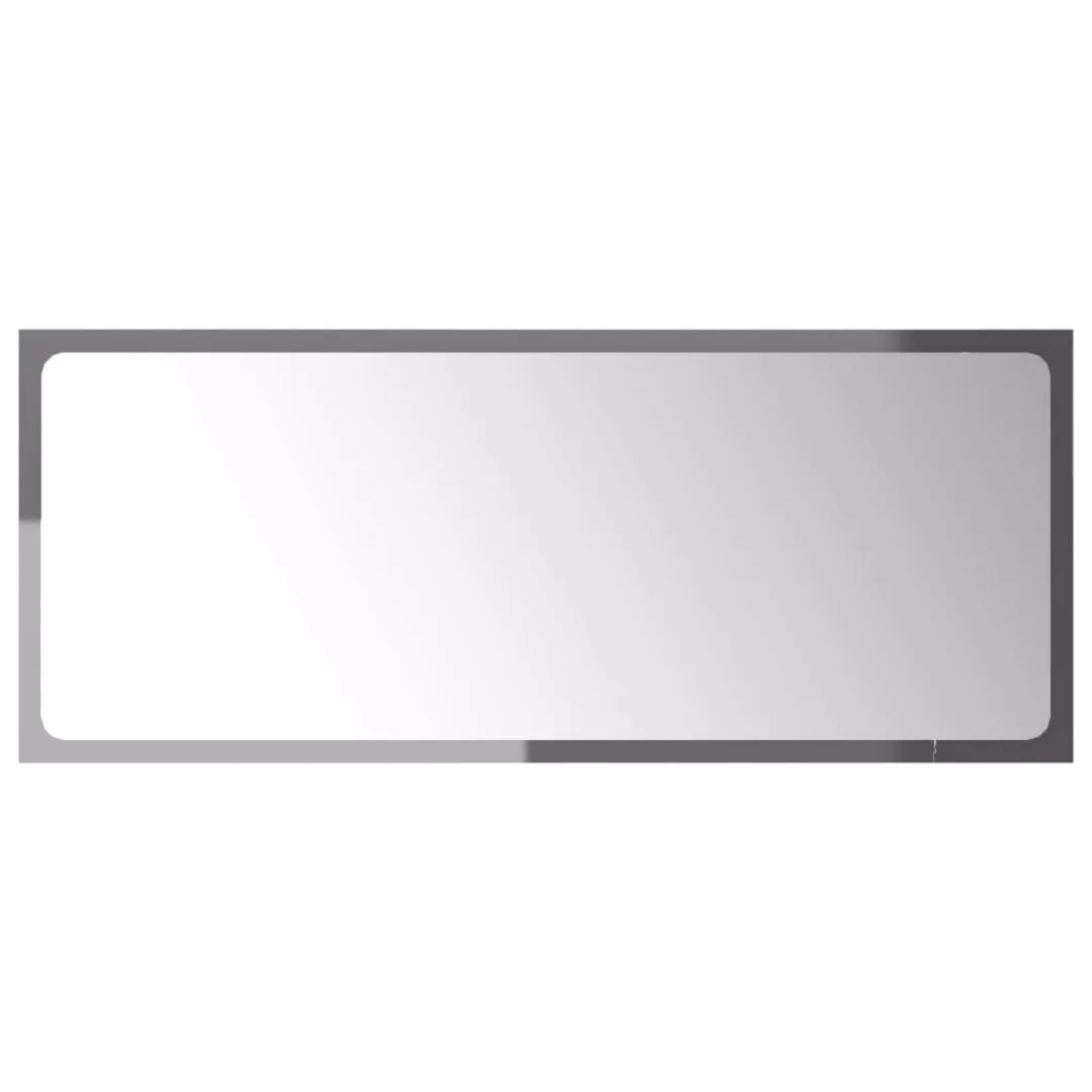 Badspiegel Hochglanz-grau 90x1,5x37 Cm Spanplatte günstig online kaufen