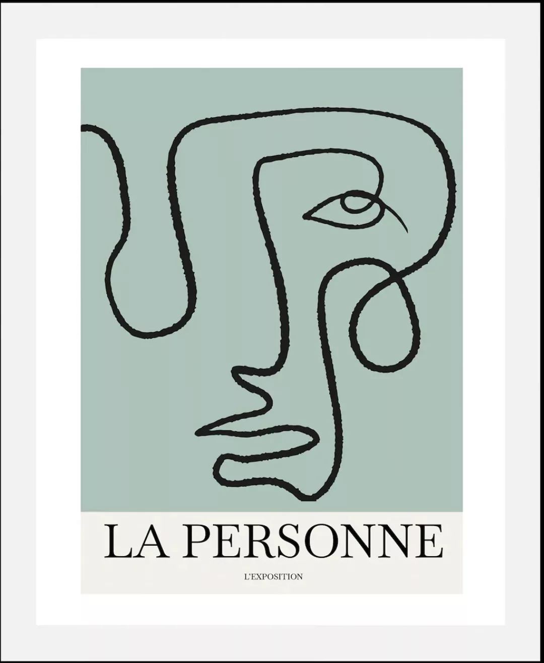 queence Bild »La Personne«, Schriftzüge, (1 St.), gerahmt günstig online kaufen