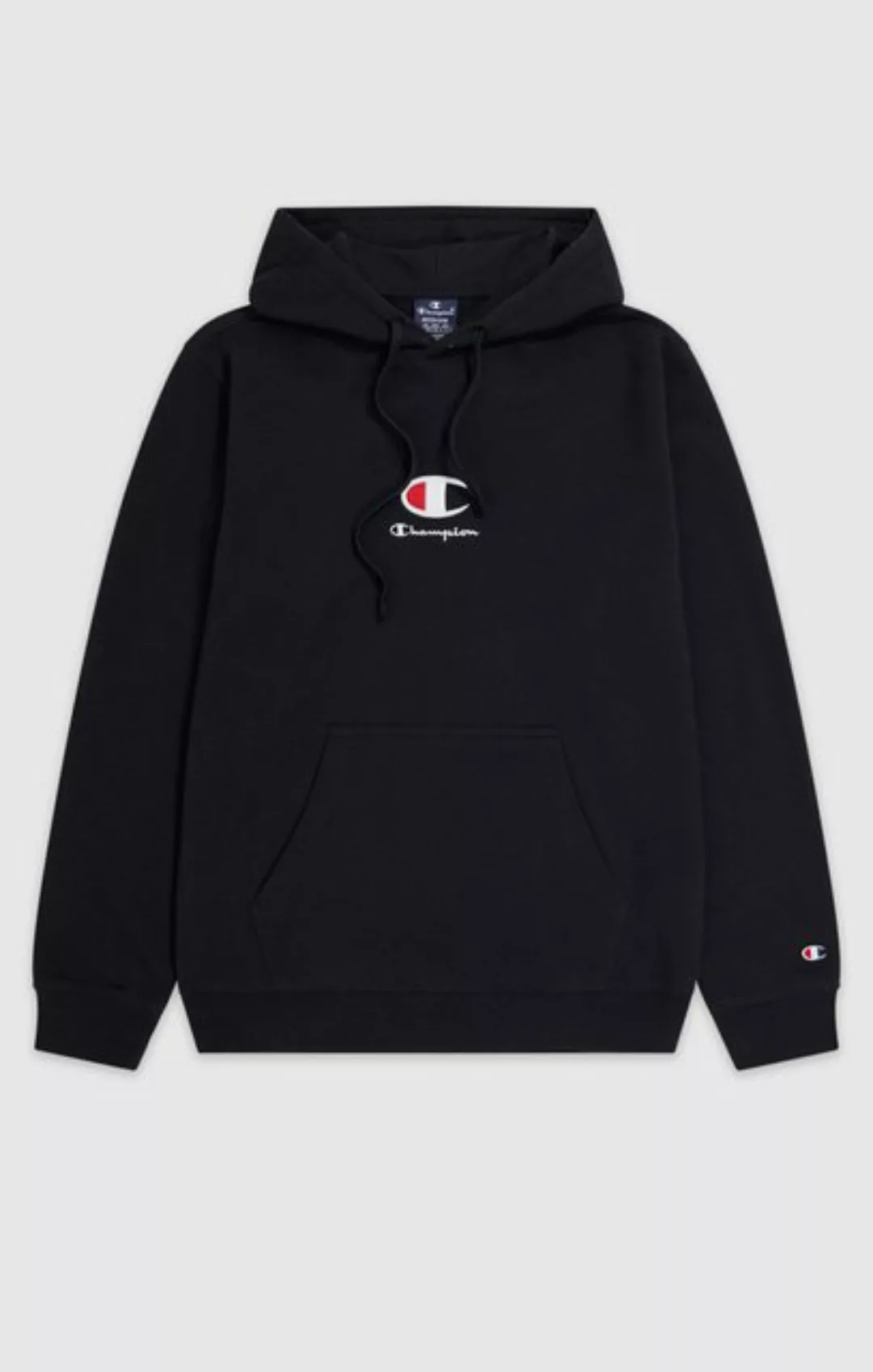 Champion Sweatshirt Herren Hoodie mit neuem Champion-Logo - Schwarz günstig online kaufen