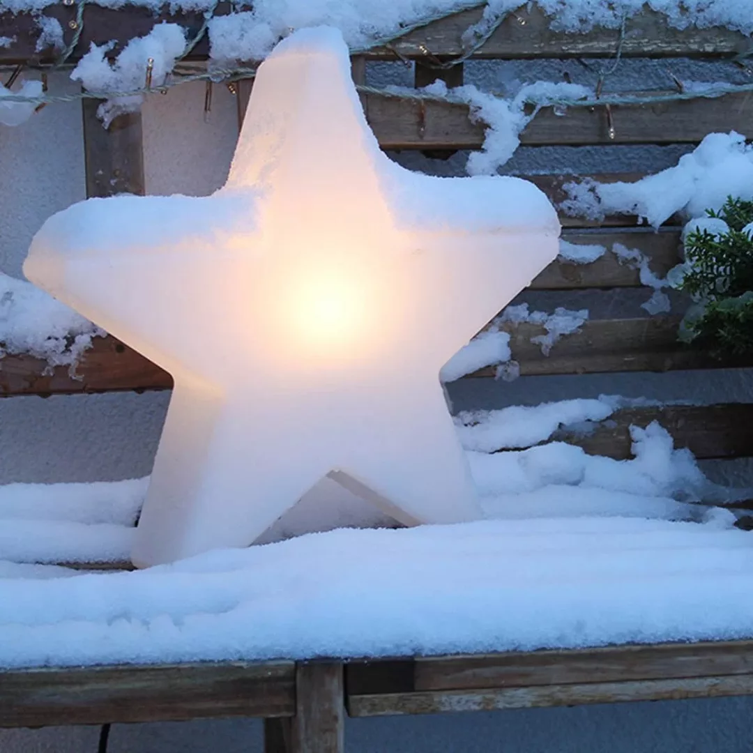 LED Dekoleuchte Shining Star in Weiß 4,5W 450lm E27 IP43 2700K 400x100x370m günstig online kaufen