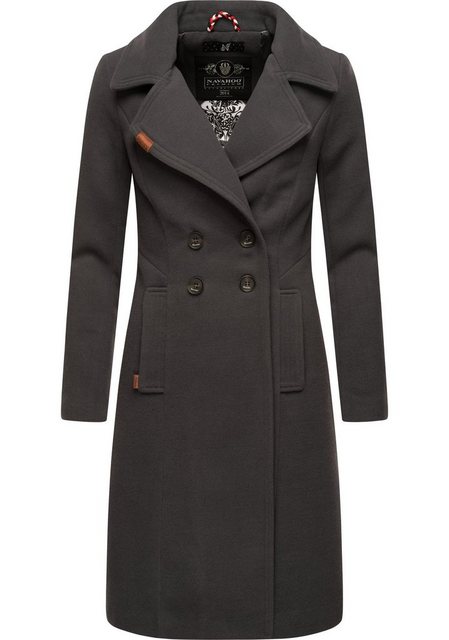 Navahoo Wintermantel "Wooly", edler Damen Trenchcoat in Wollmantel-Optik günstig online kaufen