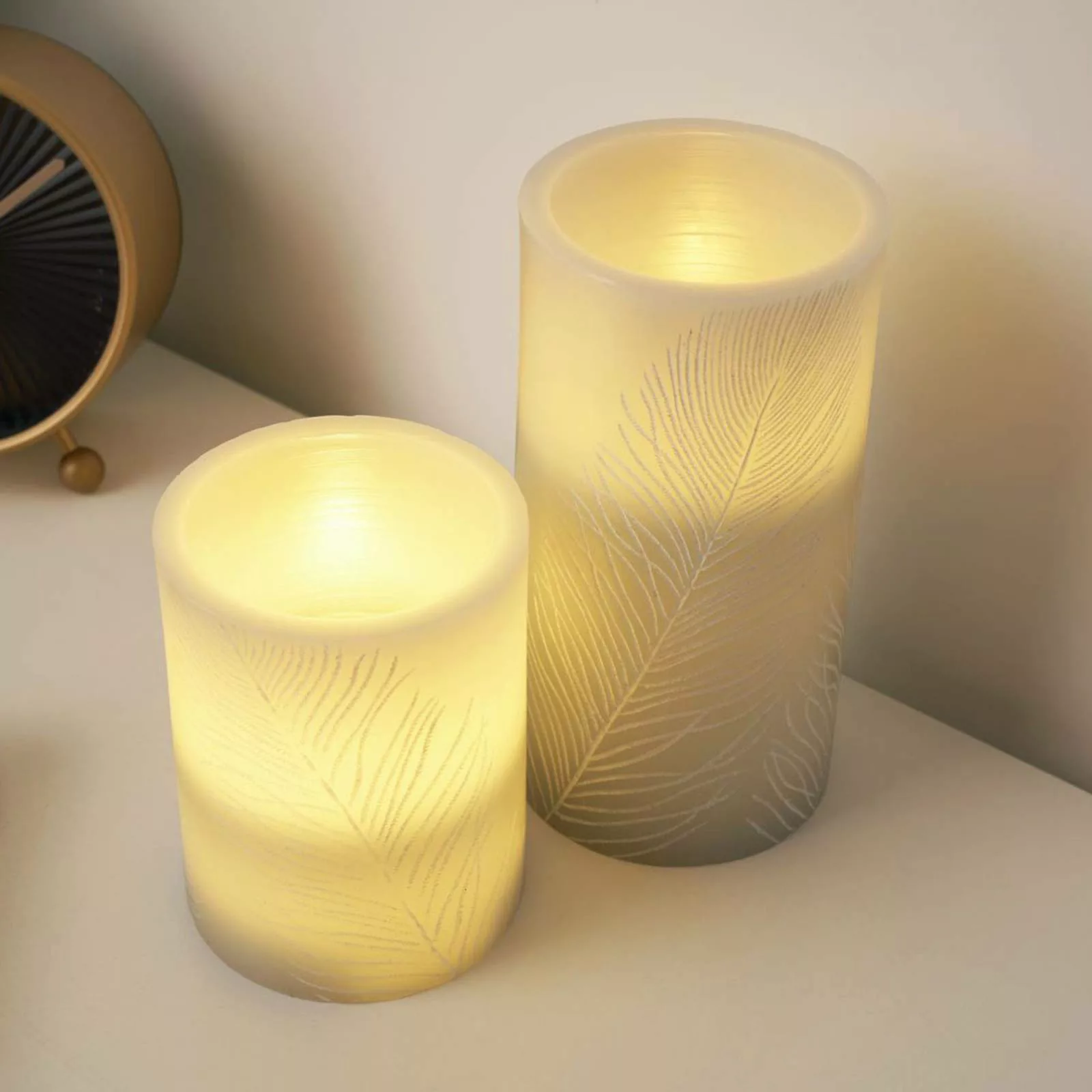 Pauleen Cosy Feather Candle LED-Kerze 2er Set günstig online kaufen