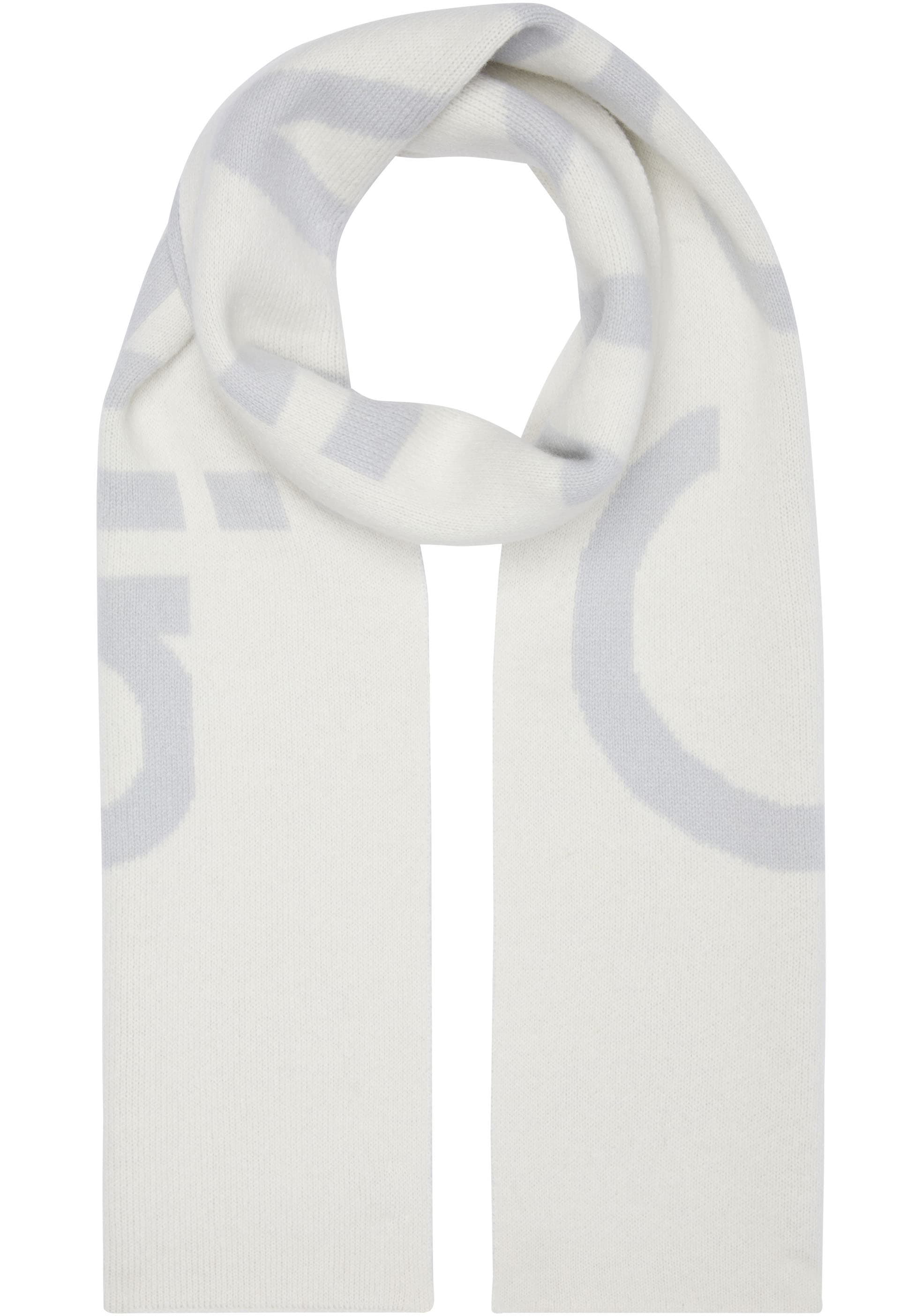 Calvin Klein Schal "TWO-TONE KNIT WOOL MIX HW SCARF", mit Logoschriftzug günstig online kaufen