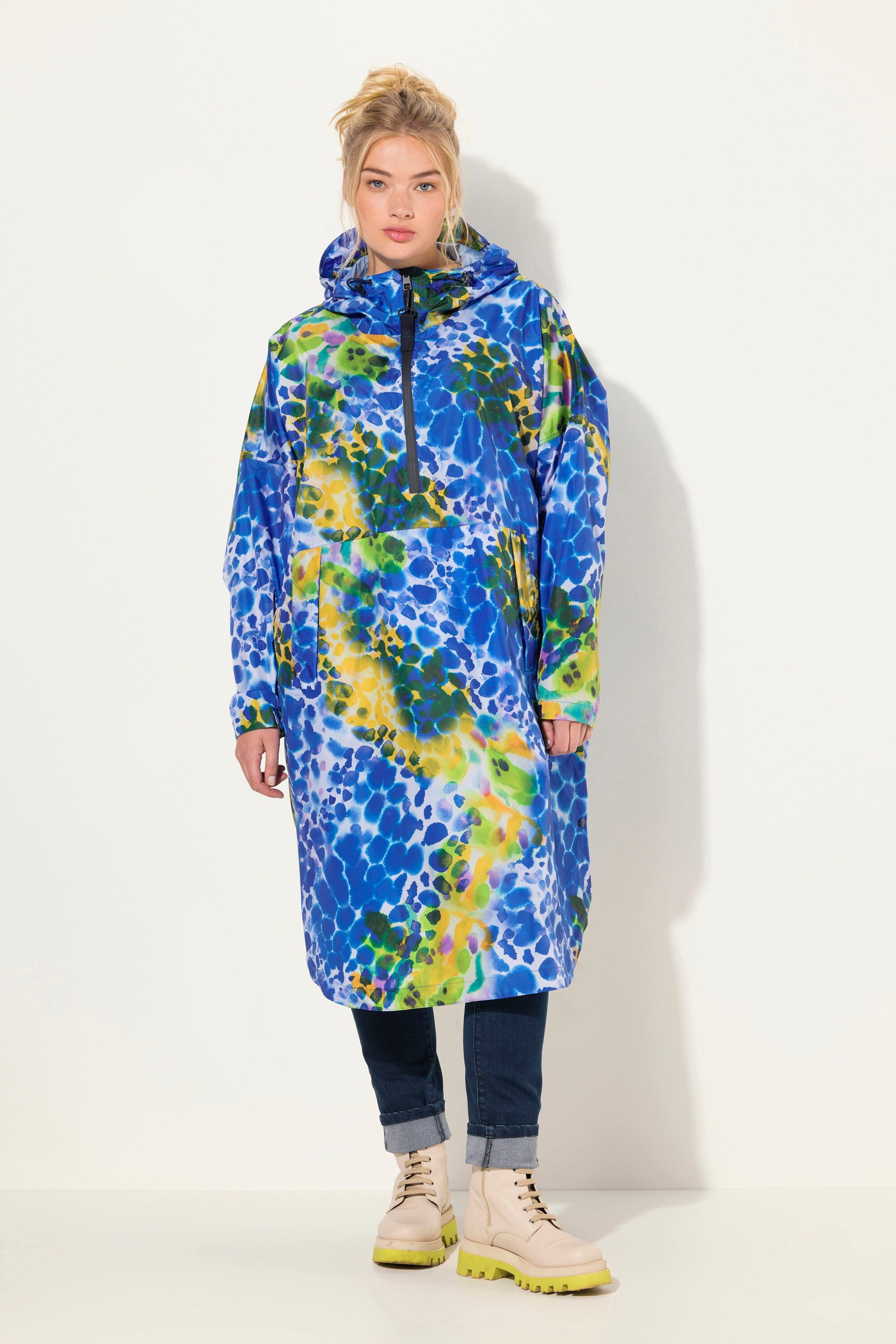Laurasøn Funktionsjacke Funktions-Regencape Unisex Print Kapuze günstig online kaufen