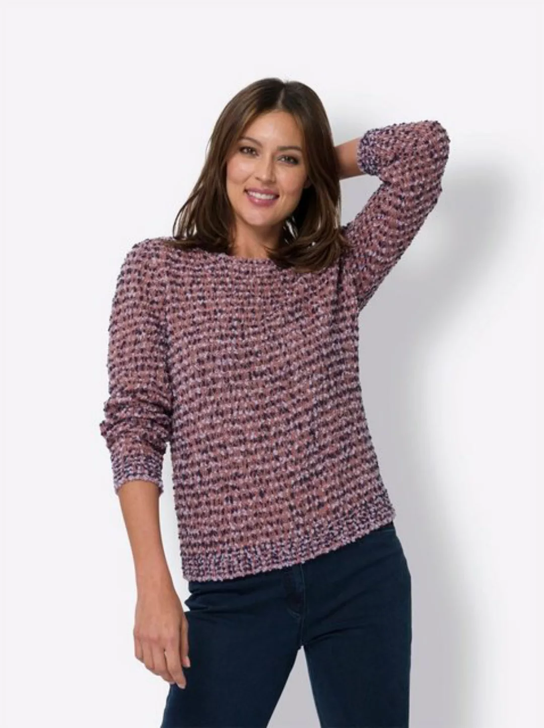 Sieh an! Strickpullover Rundhalspullover günstig online kaufen