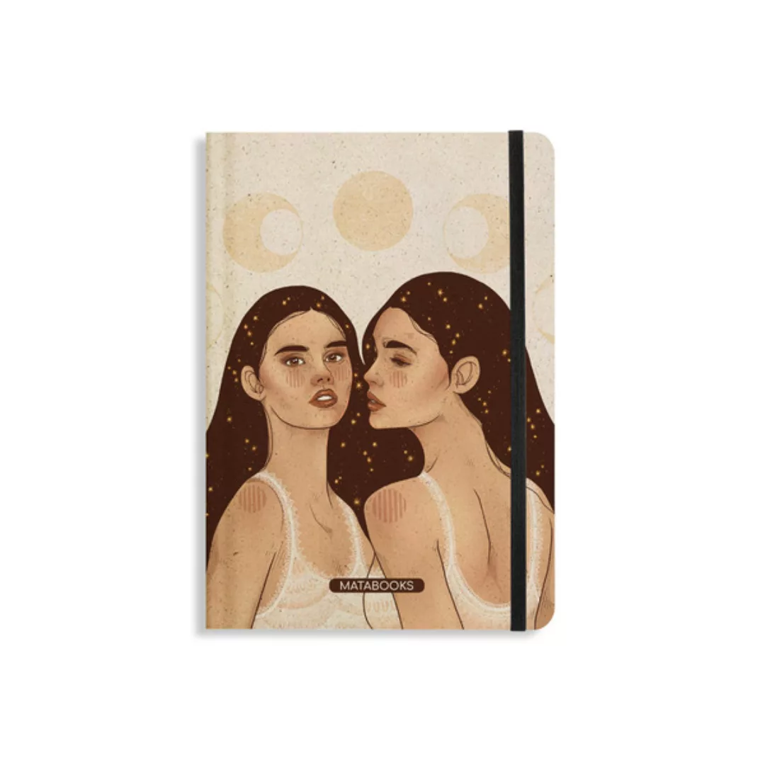 Nachhaltiges Notizbuch A5 - Nari "Universe Sisters" günstig online kaufen