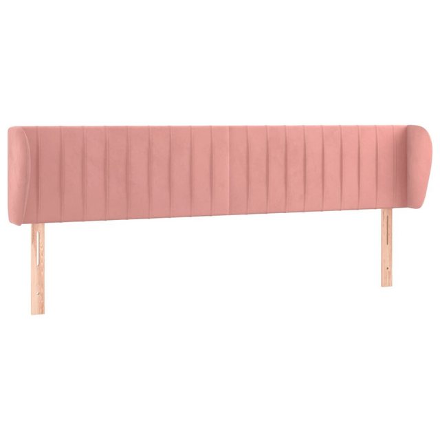 vidaXL Bett, Kopfteil mit Ohren Rosa 163x23x78/88 cm Samt günstig online kaufen