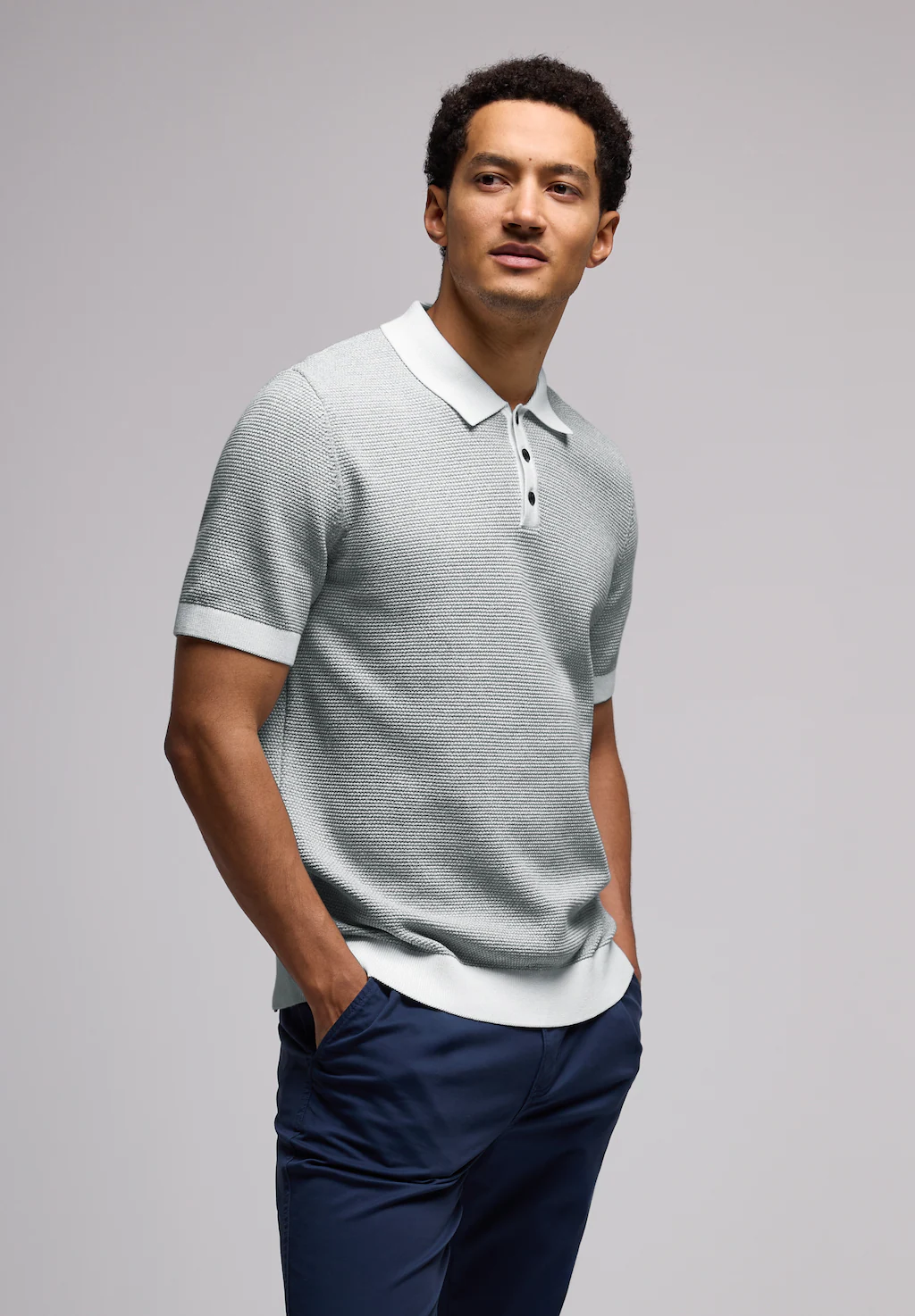 STREET ONE MEN Poloshirt, im soften Baumwoll-Mix günstig online kaufen