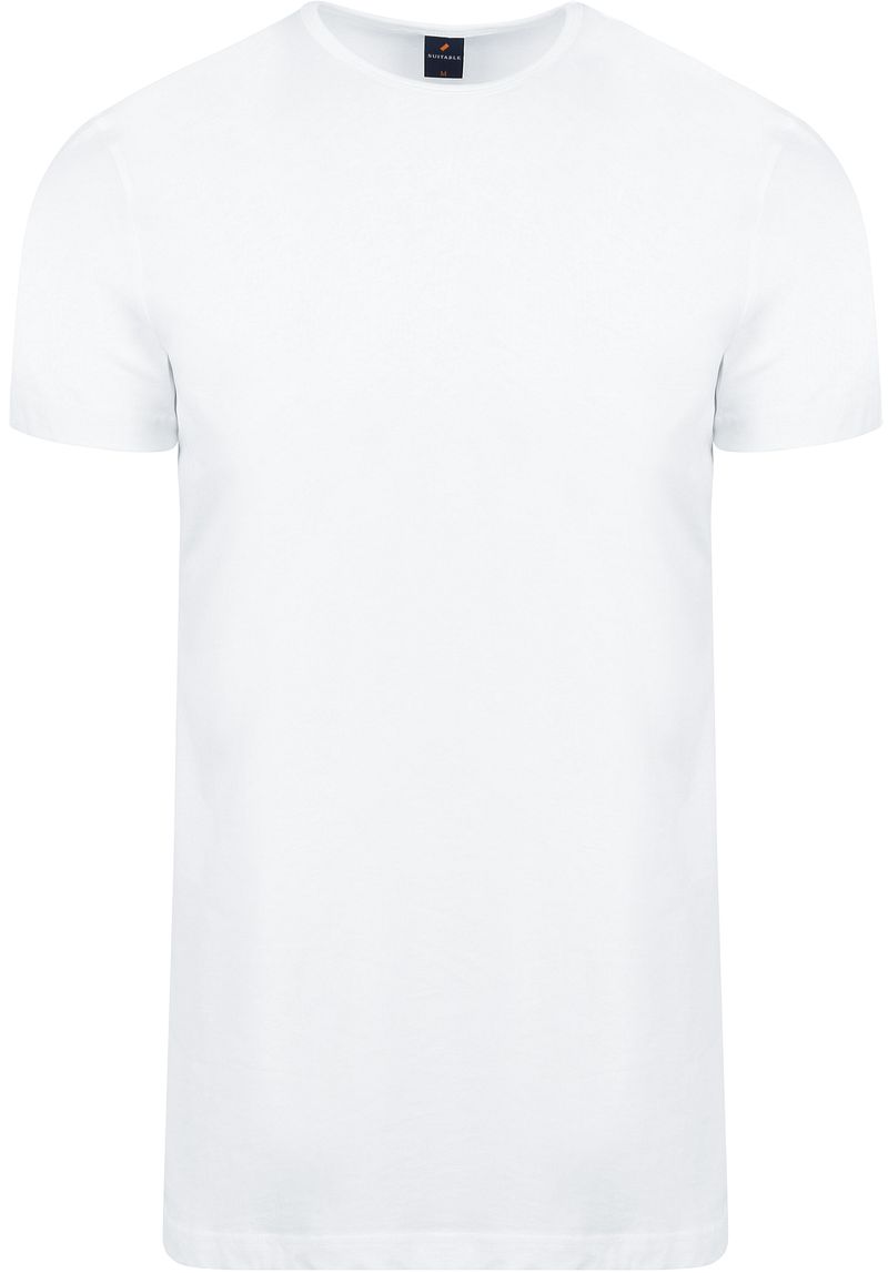 Suitable Ota T-Shirt Rundhalsausschnitt Weiß 2-Pack - Größe XXL günstig online kaufen
