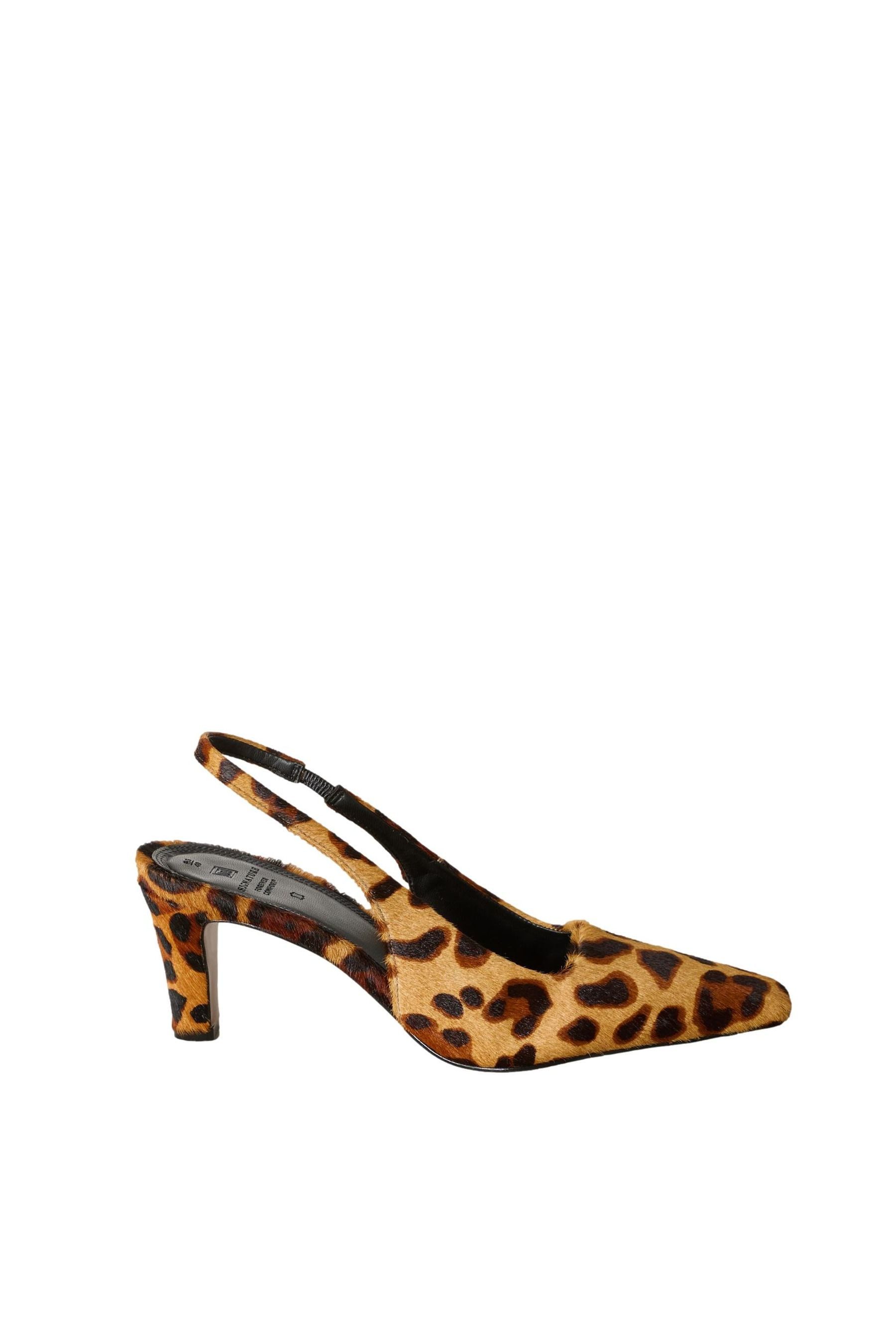 Next Signature Slingback-Absatzschuh aus Leder Slingpumps günstig online kaufen