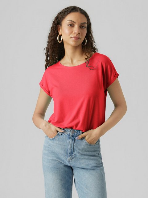 Vero Moda Rundhalsshirt VMAVA PLAIN SS TOP GAJRS NOOS günstig online kaufen