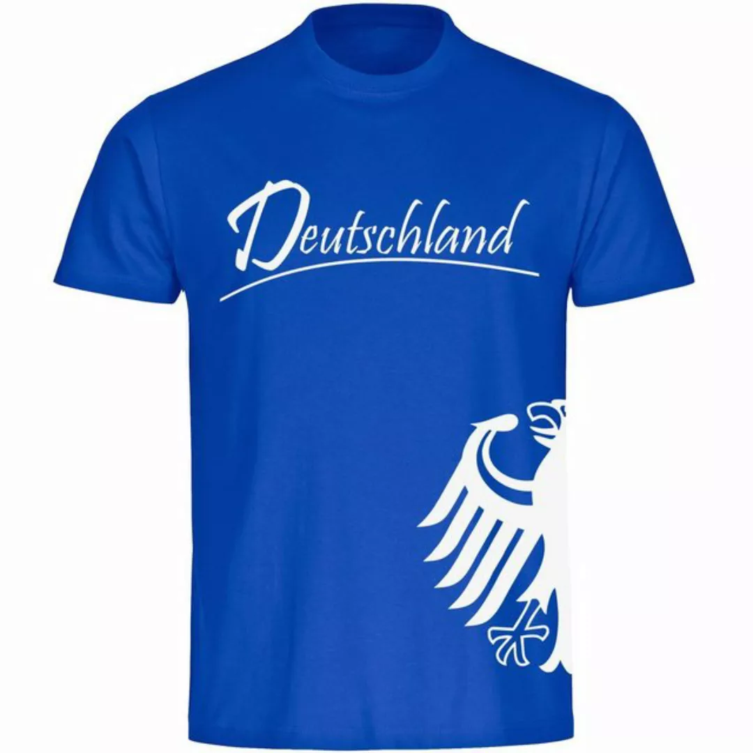 multifanshop T-Shirt Herren Deutschland - Adler seitlich - Männer günstig online kaufen
