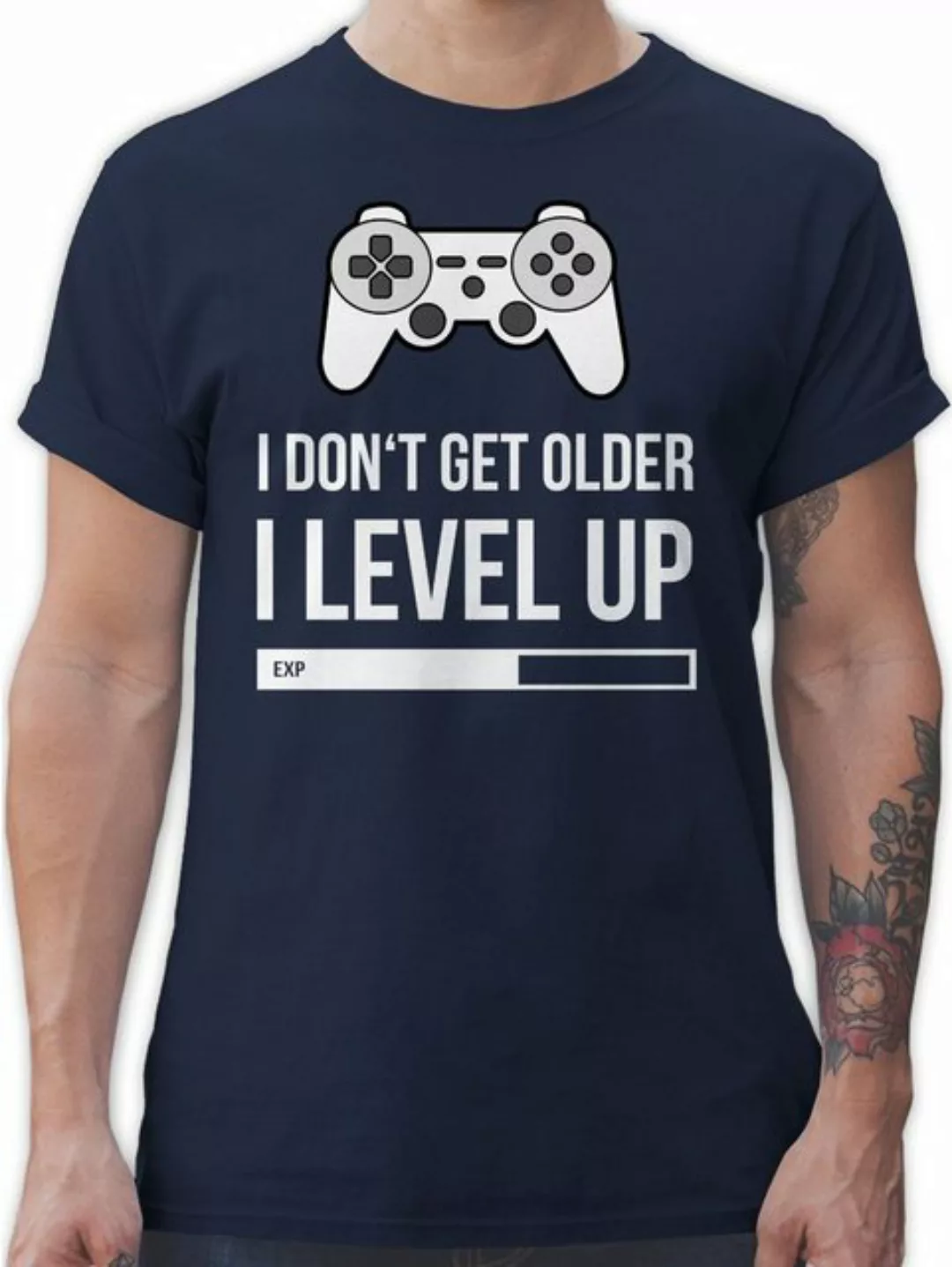 Shirtracer T-Shirt I don't get older I Level up Geburtstag Geschenk günstig online kaufen