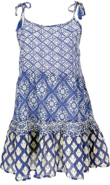 Guru-Shop Midikleid Boho Minikleid, luftiges Stufenkleid aus.. alternative günstig online kaufen