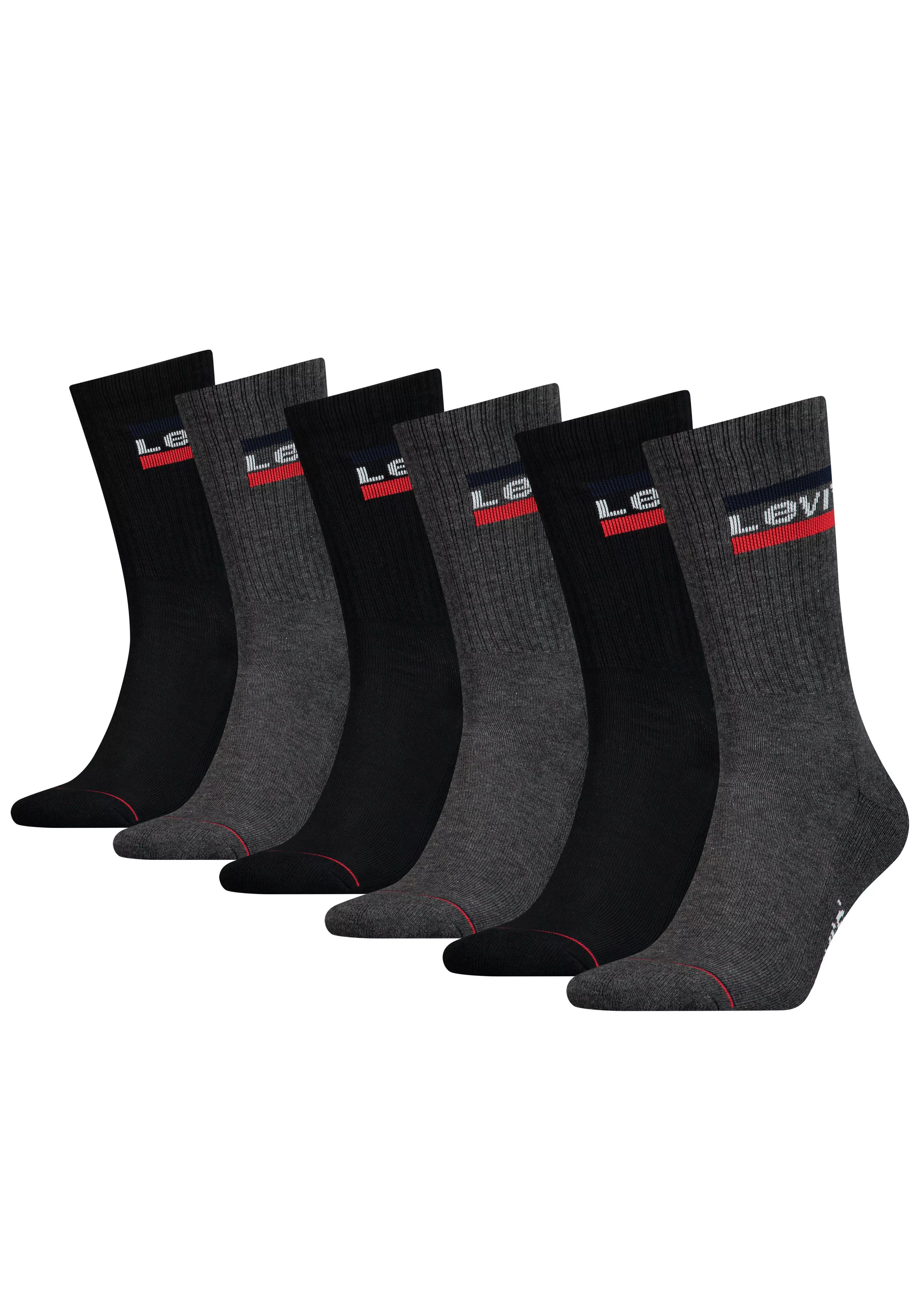 Levis Socken, (Packung, 6 Paar), mit breitem Logobund günstig online kaufen