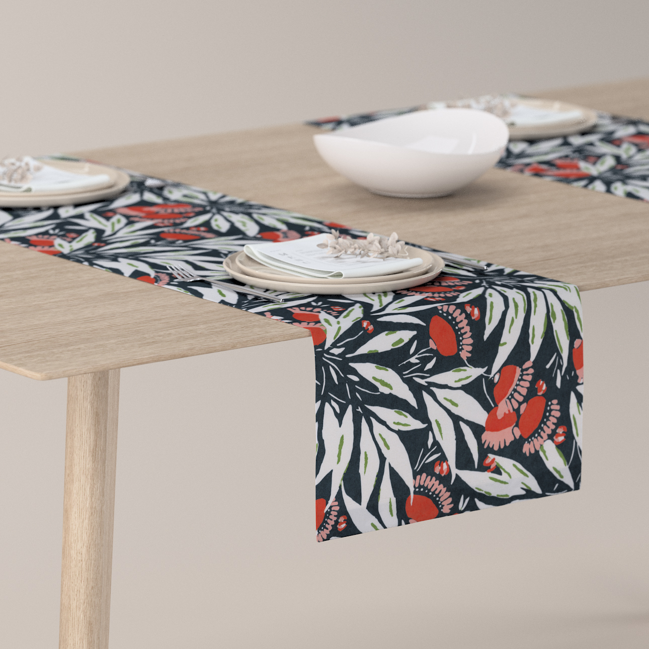 Tischläufer, dunkelblau-rot, 40 x 130 cm, Eden (144-20) günstig online kaufen