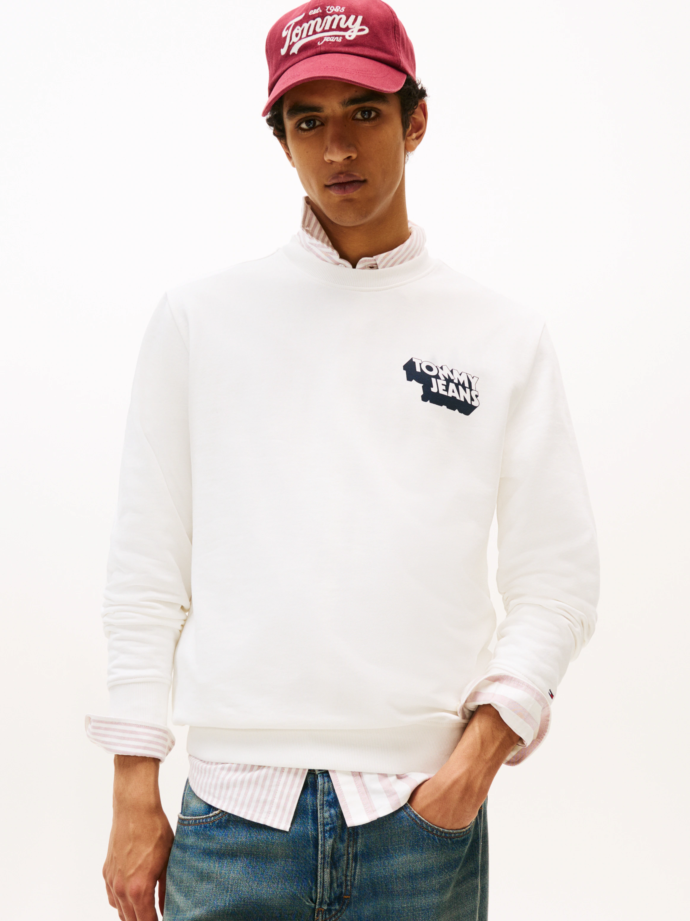 Tommy Jeans Sweatshirt "TJM REG STACK CREW EXT", Mit Rundhalsausschnitt günstig online kaufen