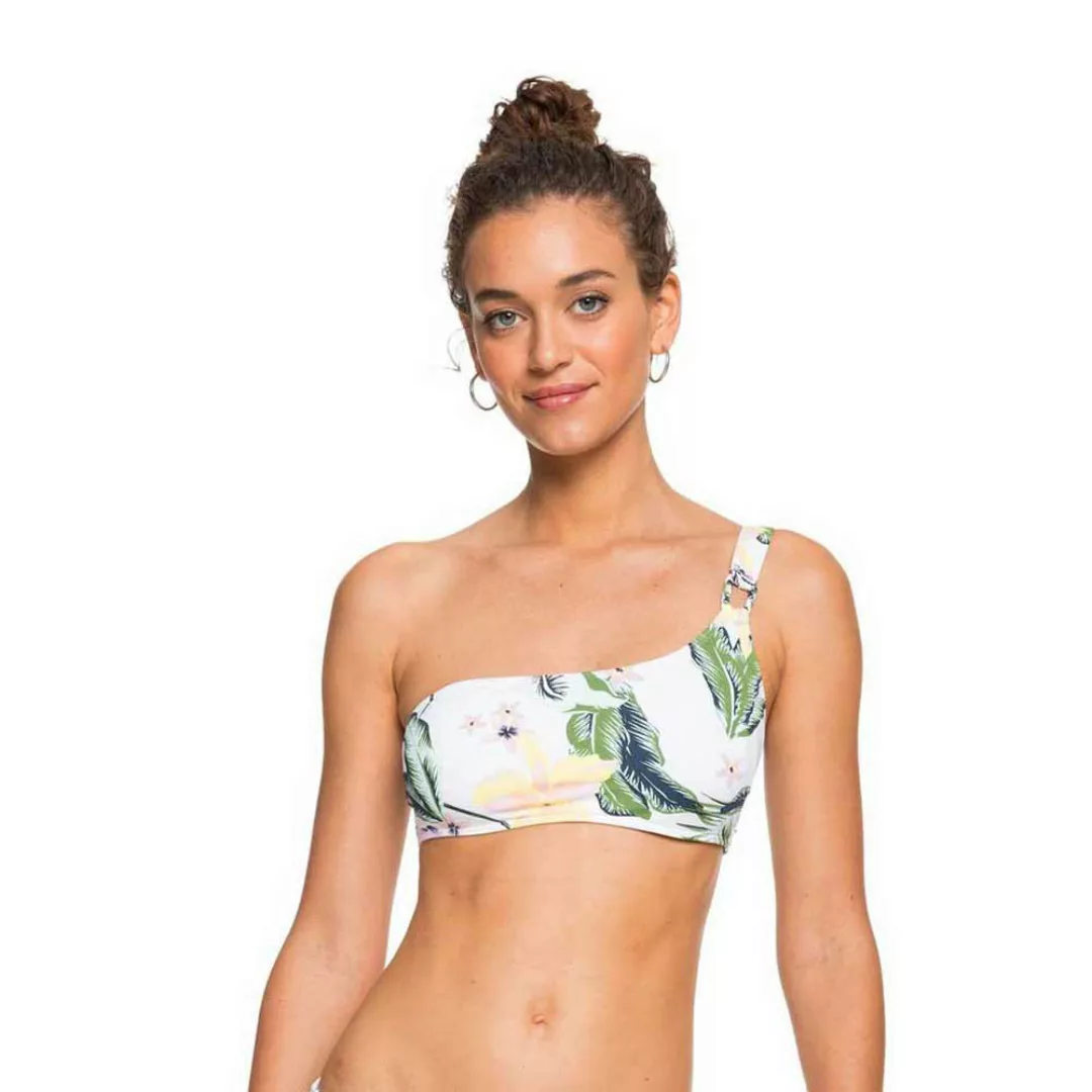 Roxy Bloom Assymetric Bikini Oberteil L Bright White Praslin günstig online kaufen