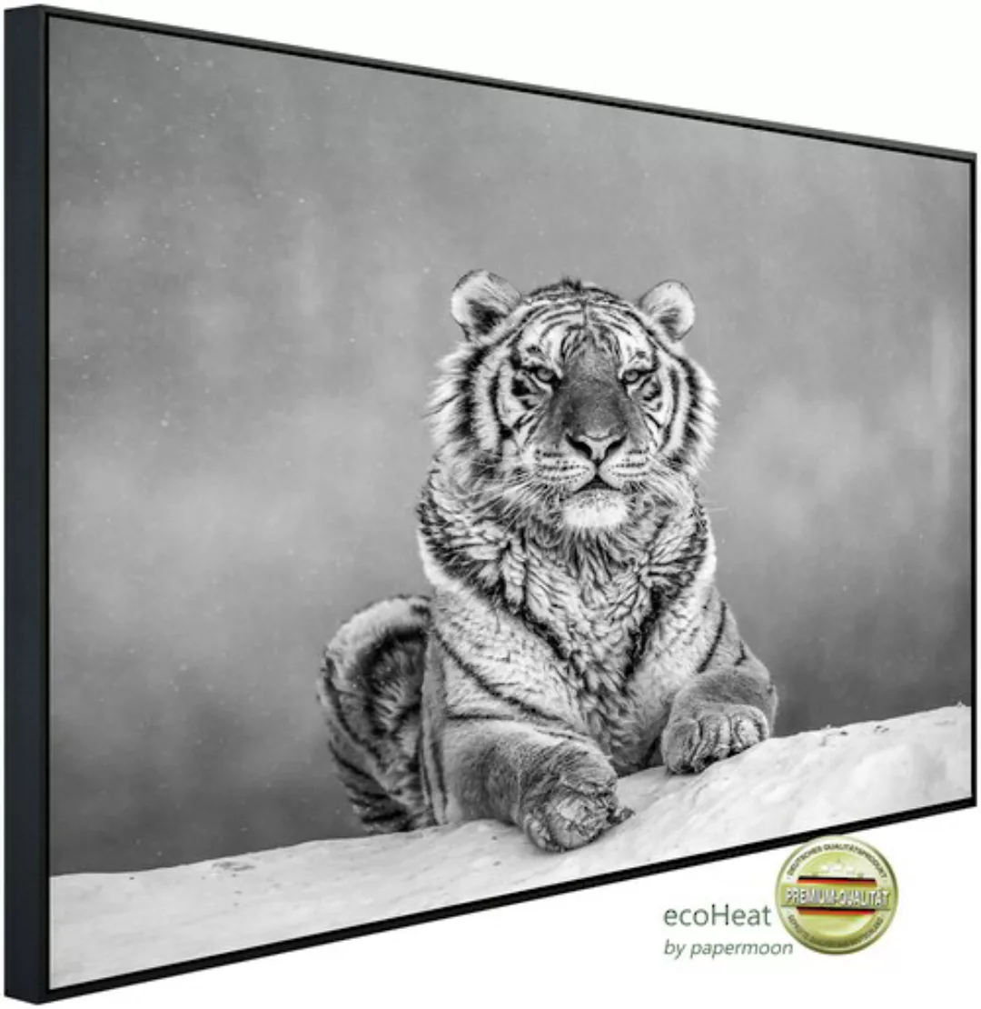 Papermoon Infrarotheizung »Tiger Portrait Schwarz & Weiß« günstig online kaufen