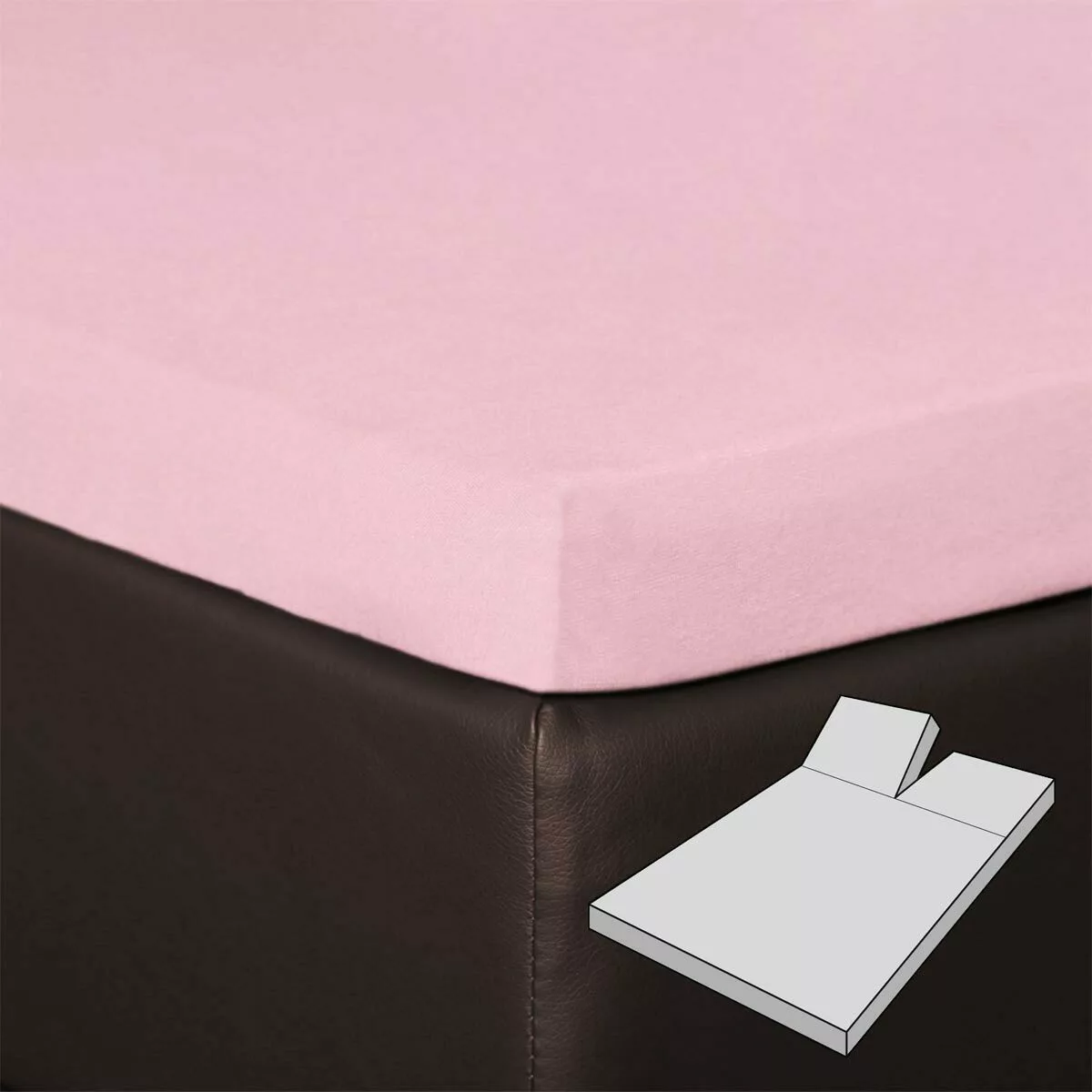 BETTWARENSHOP Spannbettlaken Multi-Stretch Split-Topper, Jersey, Gummizug: günstig online kaufen