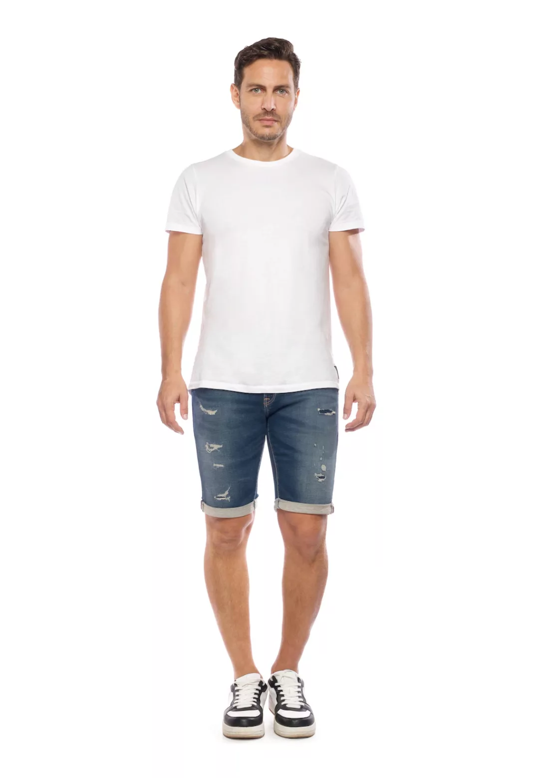 Le Temps Des Cerises Shorts, mit angesagten Used-Details günstig online kaufen