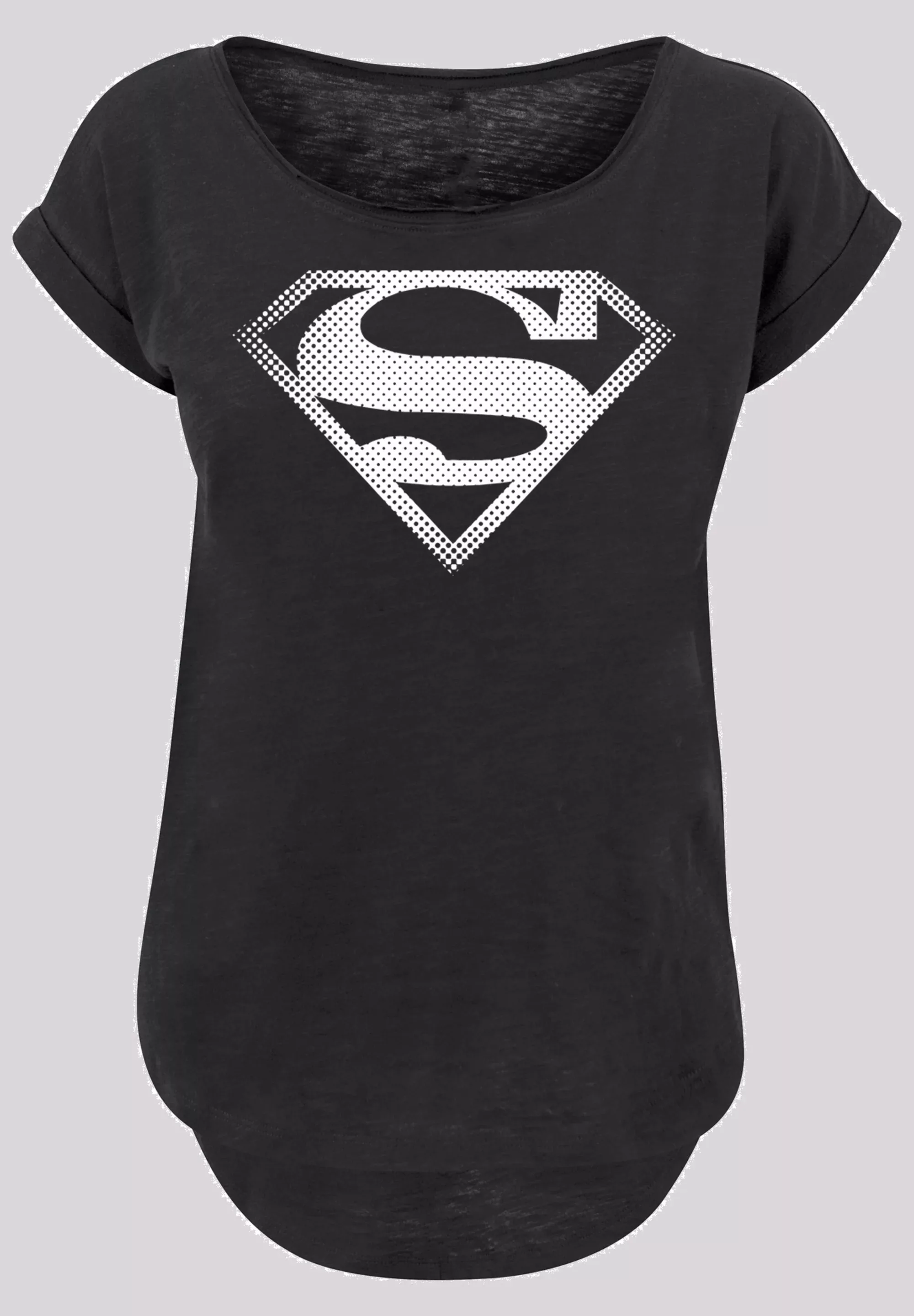 F4NT4STIC Kurzarmshirt "F4NT4STIC Damen Superman Spot Logo with Ladies Long günstig online kaufen