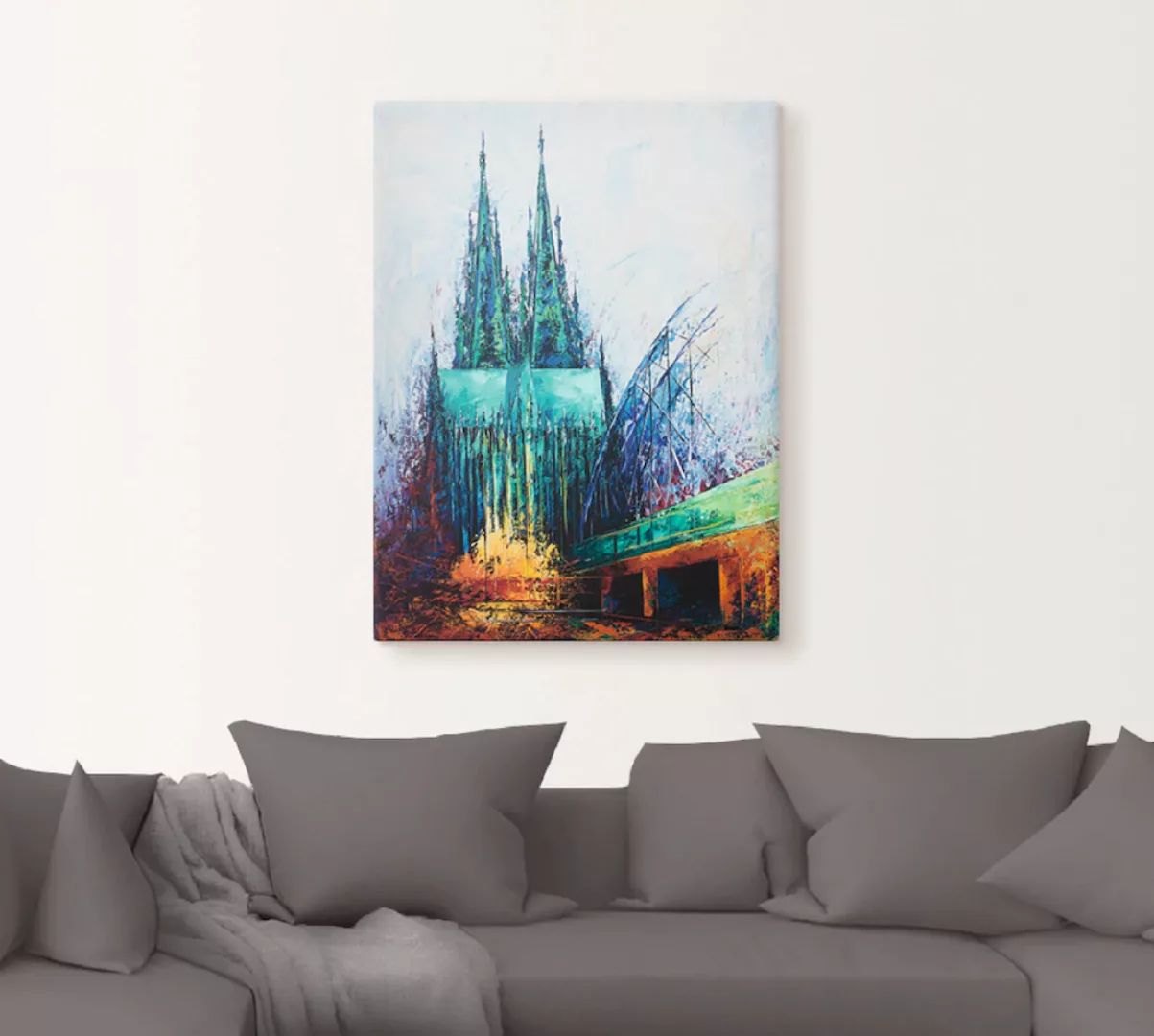 Artland Wandbild "Kölner Dom", Deutschland, (1 St.), als Leinwandbild, Post günstig online kaufen