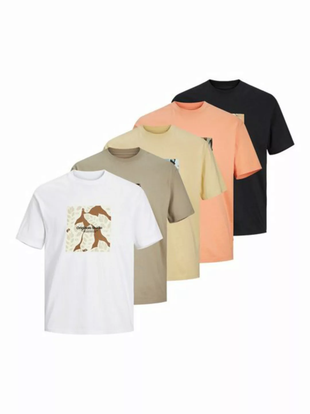 Jack & Jones T-Shirt SEQUOIA (5-tlg) günstig online kaufen