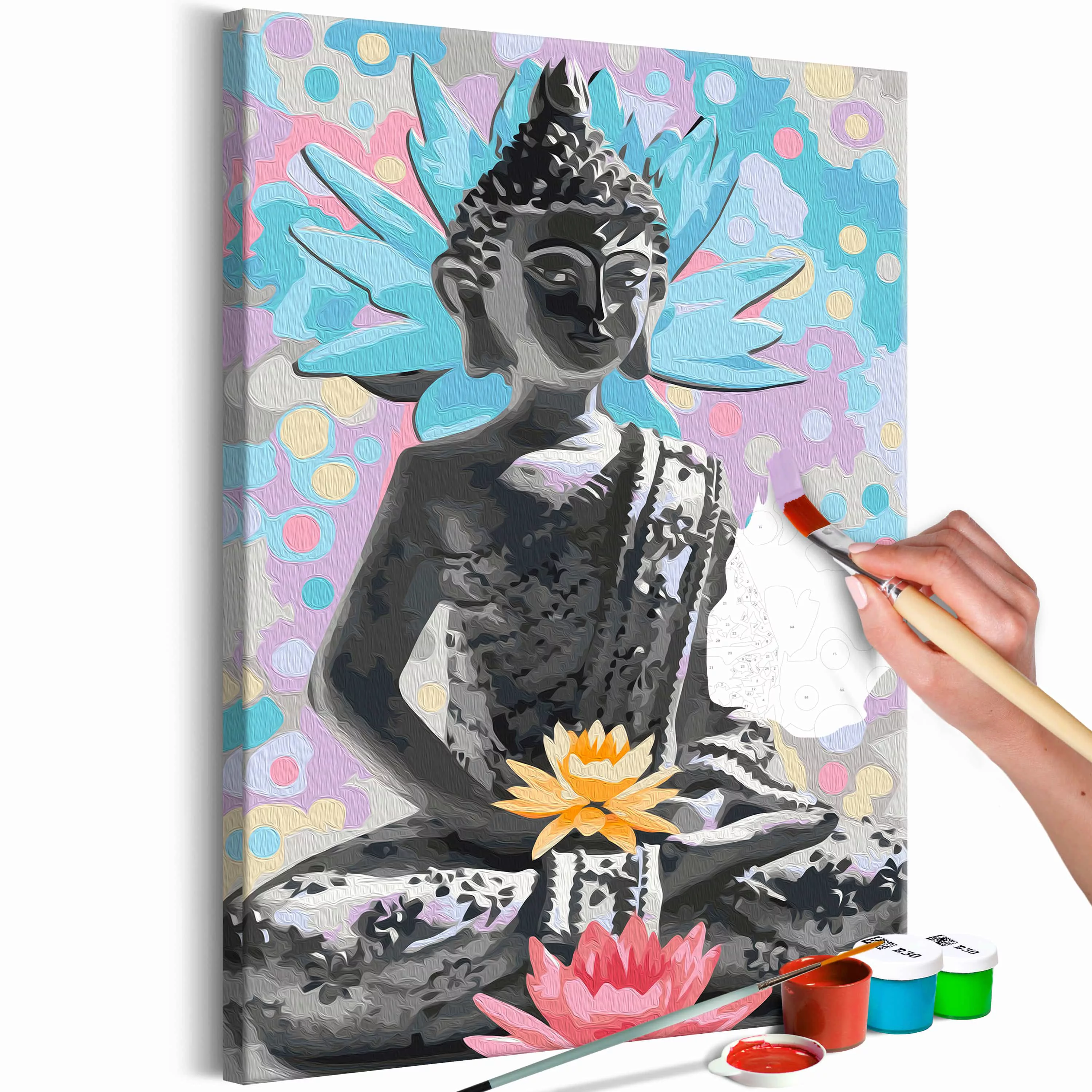 Malen nach Zahlen - Rainbow Buddha günstig online kaufen