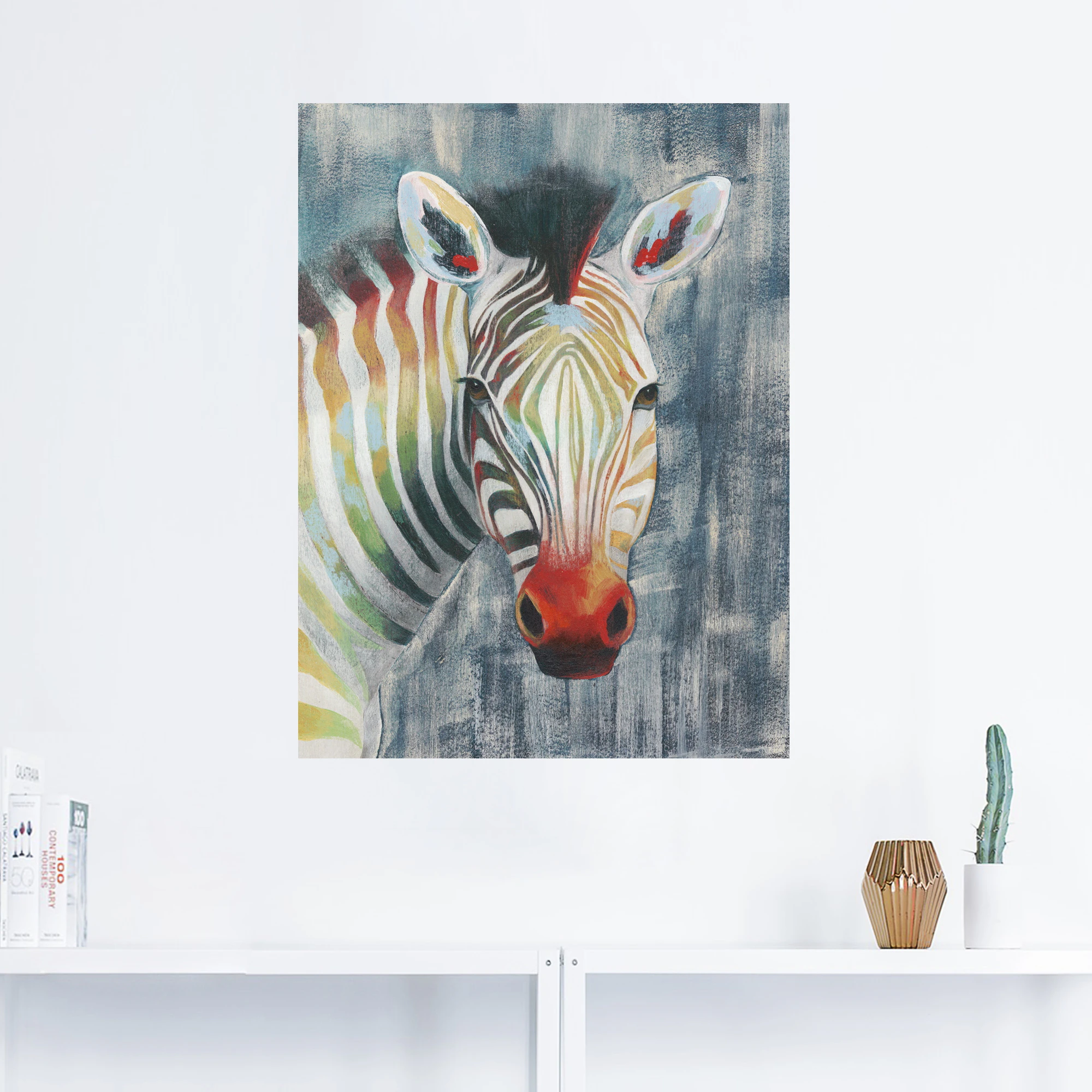 Artland Wandbild "Prisma Zebra I", Wildtiere, (1 St.), als Alubild, Outdoor günstig online kaufen