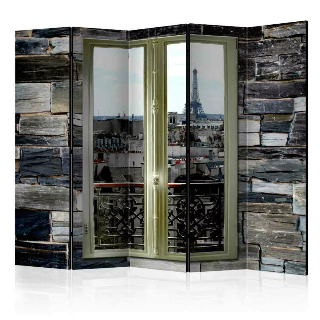 Paravent Raumteiler mit Paris Motiv 225 cm breit günstig online kaufen