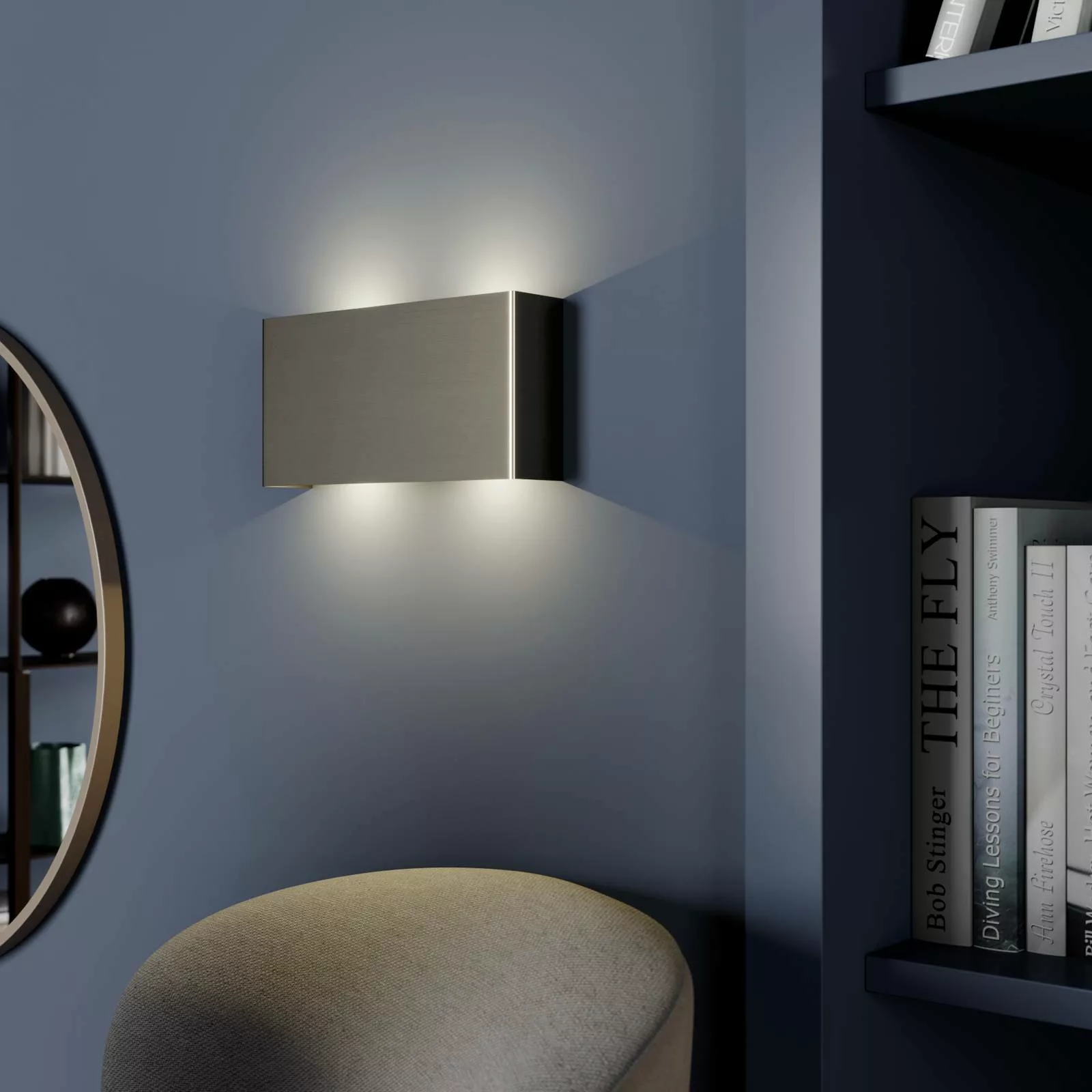 Quitani Maja LED-Wandleuchte, nickel, 22 cm günstig online kaufen