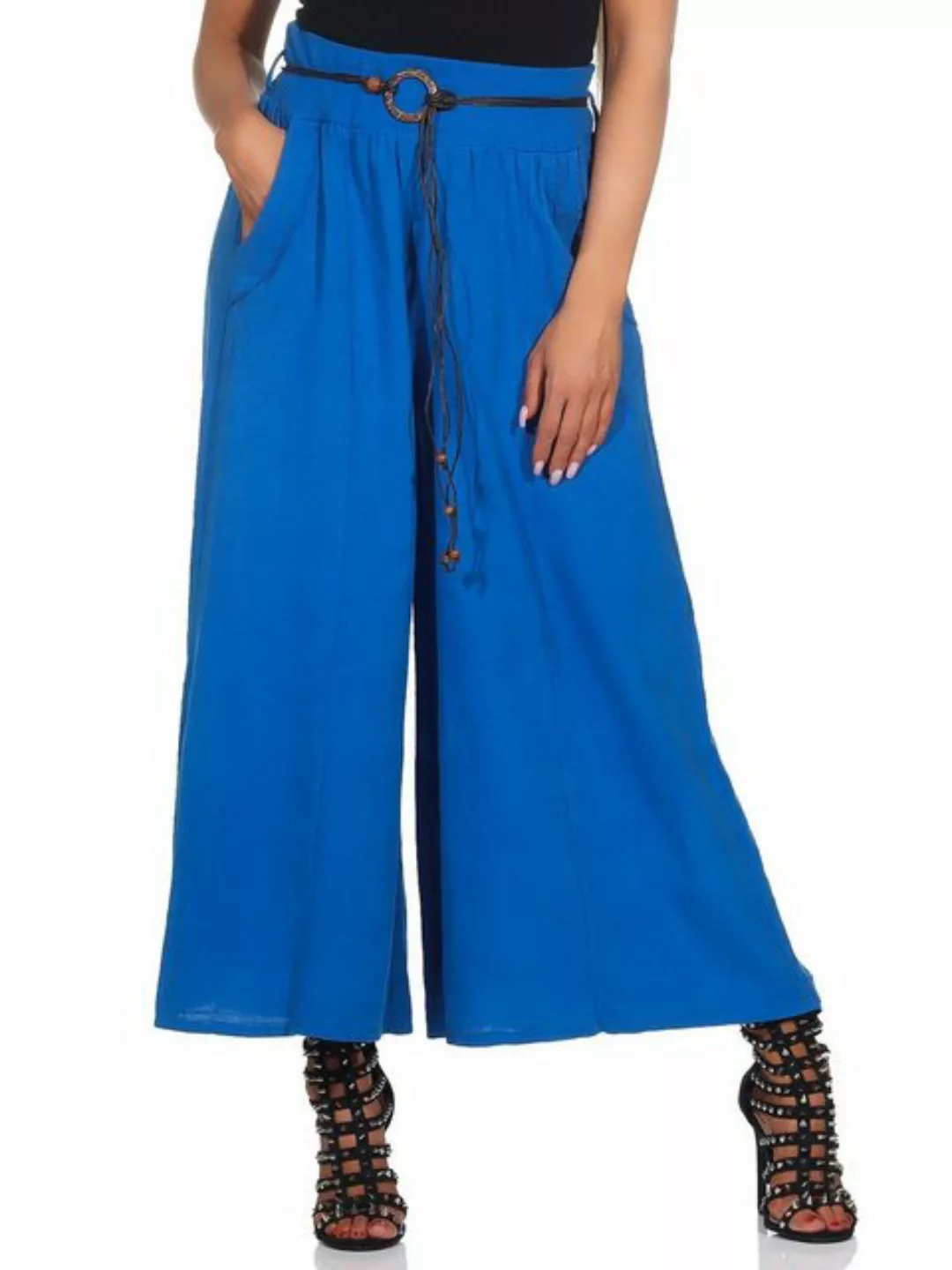 Mississhop Stoffhose Baumwollhose 100 % Baumwolle Hose Sommerhose M.375 günstig online kaufen