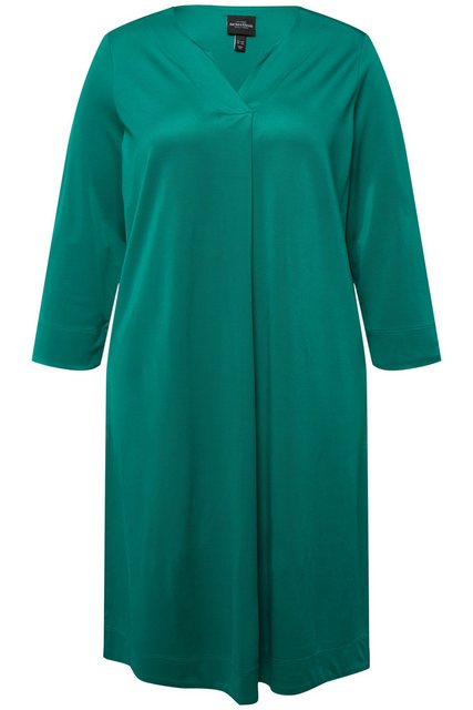 Ulla Popken Longshirt Slinky-Longshirt Piqué Tunika-Ausschnitt 3/4-Arm günstig online kaufen