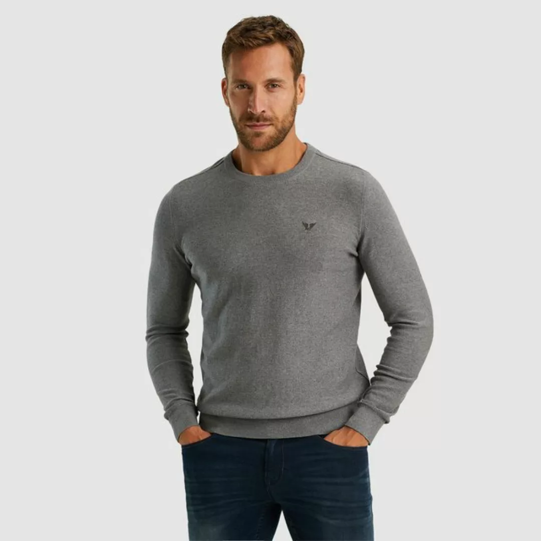 PME Legend Herren Rundhals Pullover R-NECK COTTON KNIT - Regular Fit günstig online kaufen