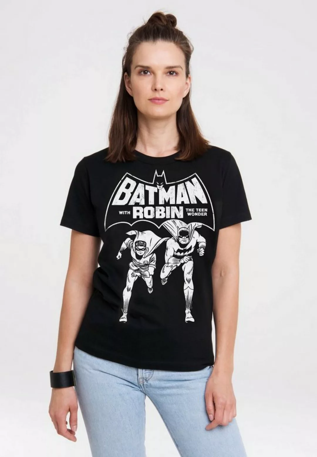 LOGOSHIRT T-Shirt Batman & Robin - Teen Wonder mit trendigem Superhelden-Pr günstig online kaufen