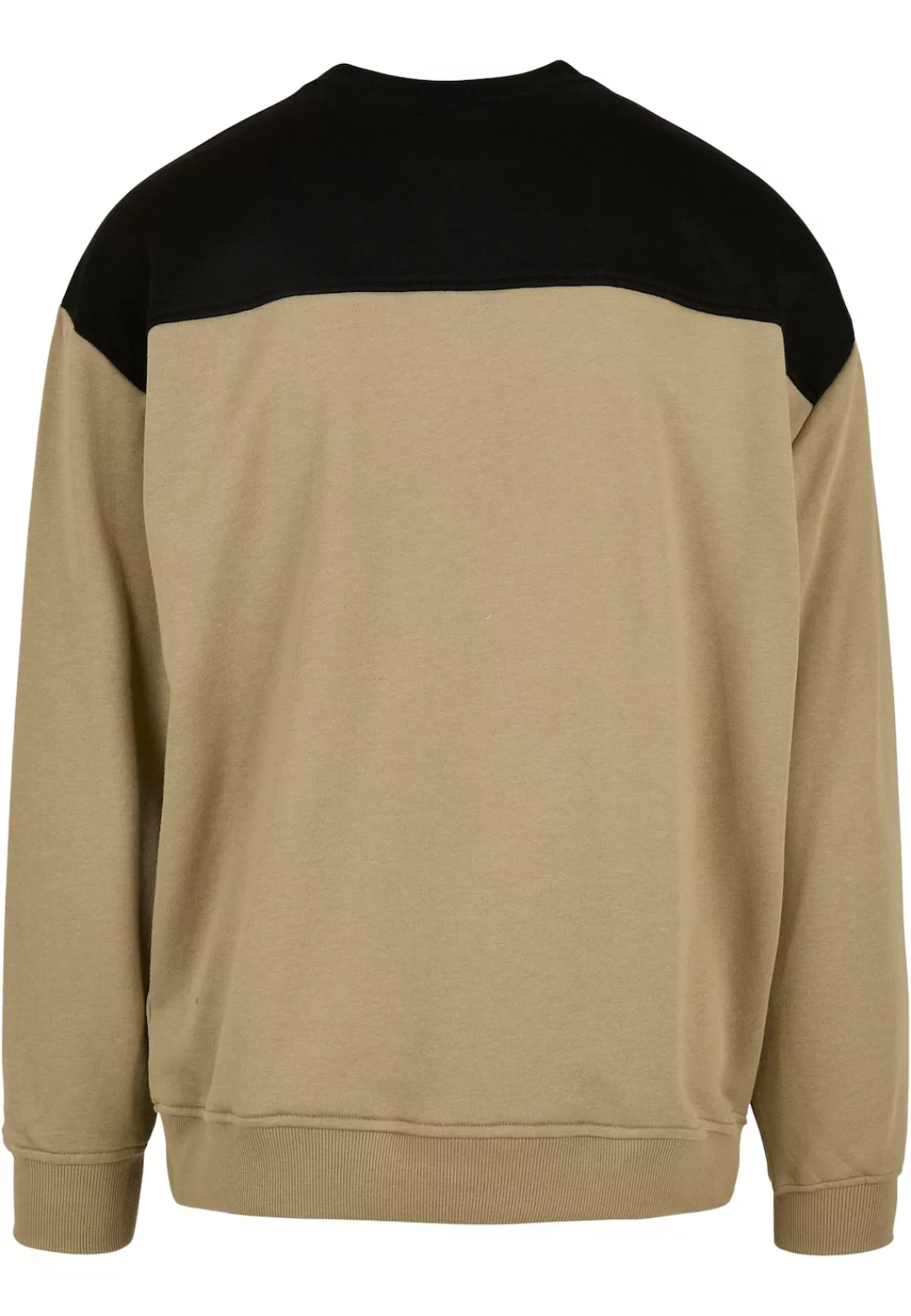 URBAN CLASSICS Rundhalspullover "Urban Classics Herren Upper Block Crewneck günstig online kaufen