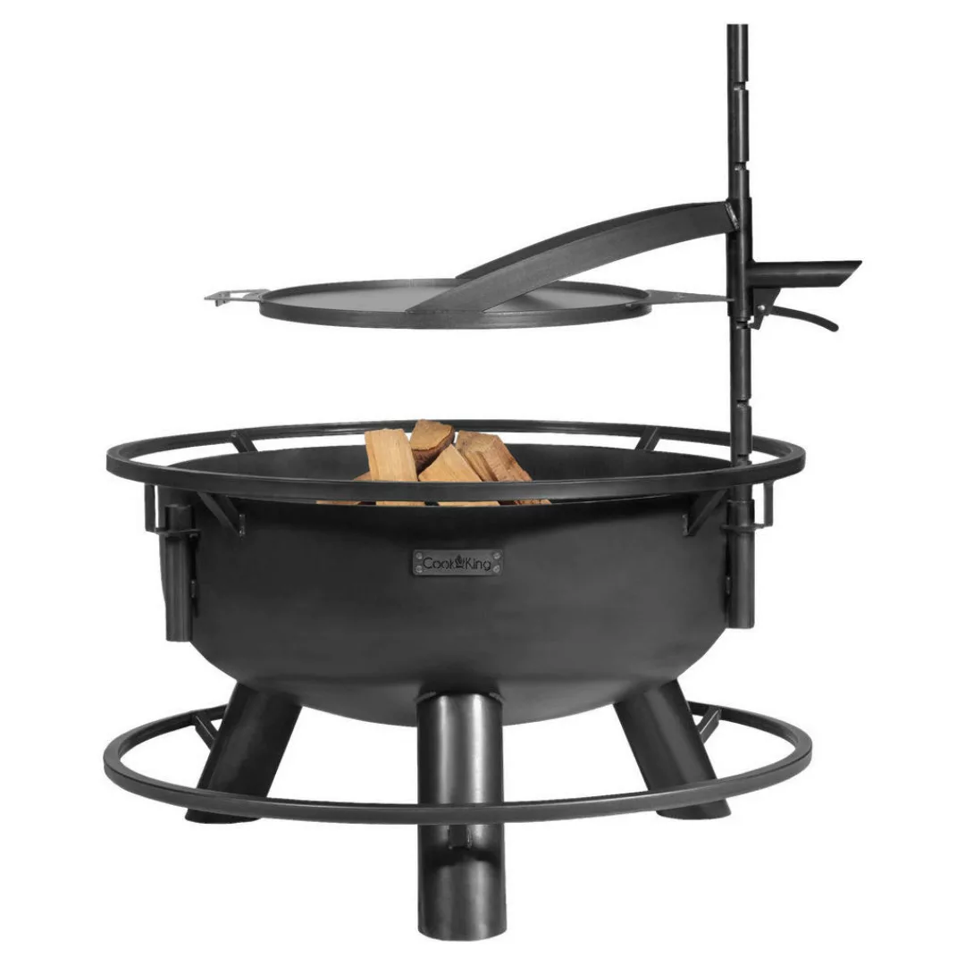 CookKing Feuerschale Bandito 80 schwarz Stahl B/H/T: ca. 94x110x94 cm günstig online kaufen