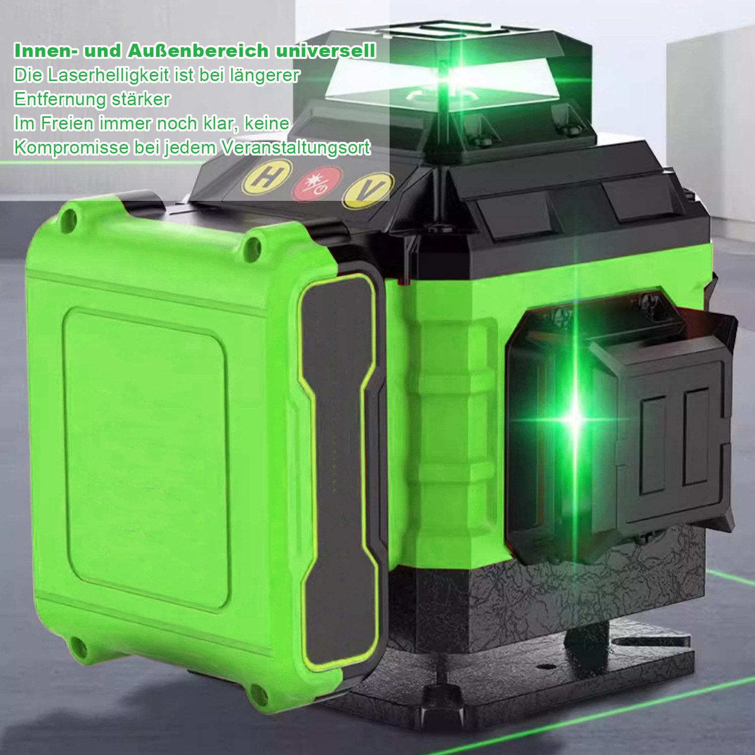 OKWISH Laserwasserwaage Kreuzlinienlaser mit Stativ 4D günstig online kaufen