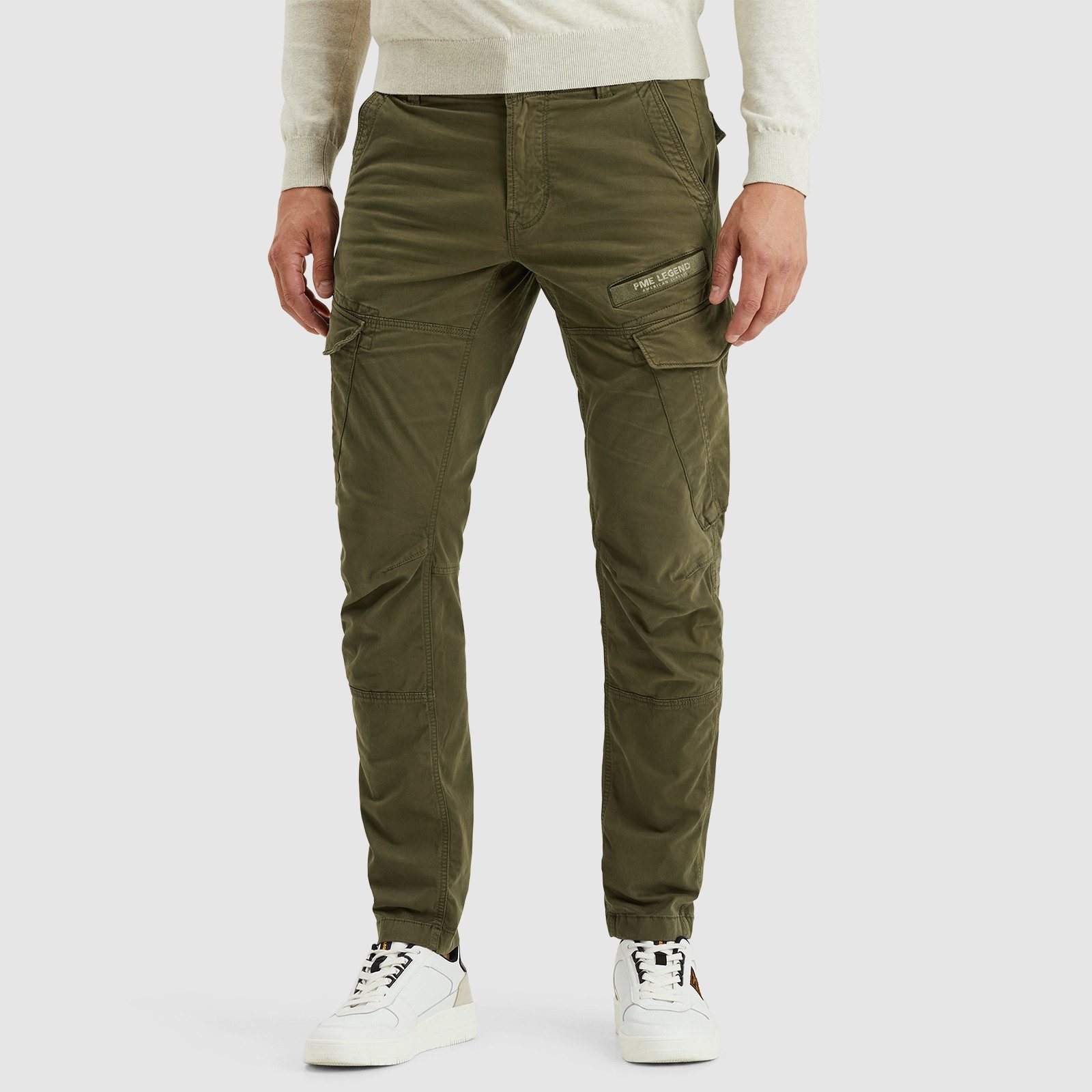 PME Legend Herren Cargohose NORDROP - Tapered Fit - Blau Beige Oliv Grün günstig online kaufen